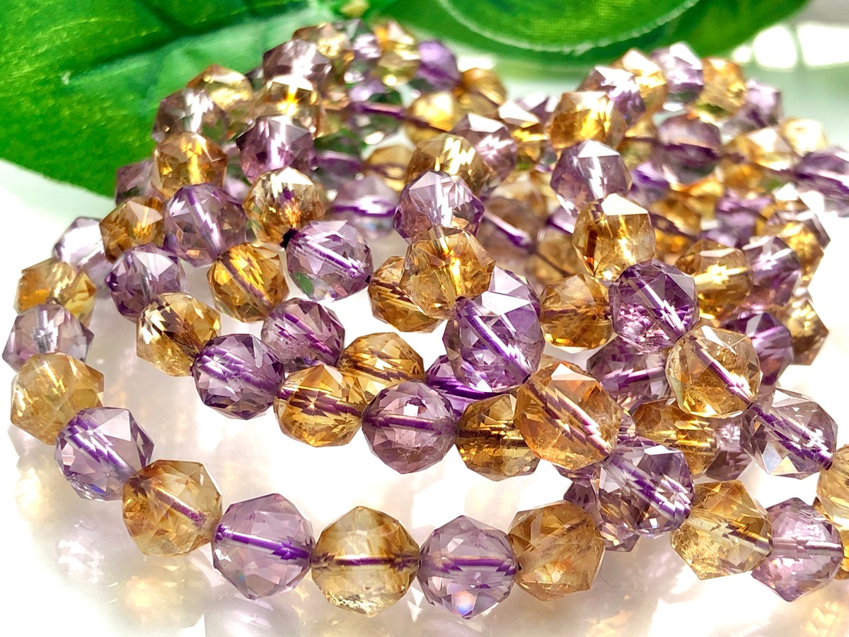 ❤アメトリン宝石カット❤約20ミリ❤虹ギラギラ入り❤美しいブレス❤ ❤アメトリン宝石カット❤約20ミリ❤虹ギラギラ入り❤美しいブレス❤