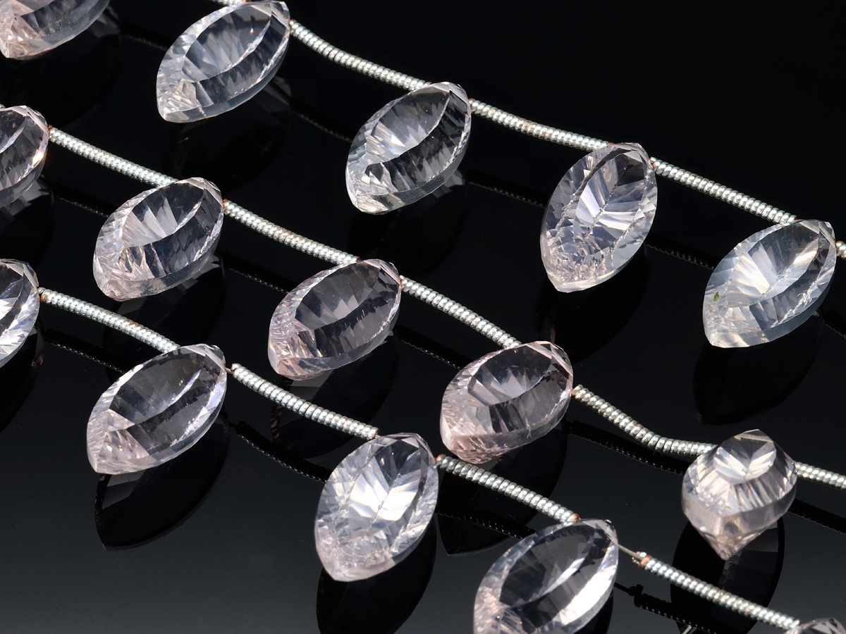 �����м��۹��ʼ�����ɥӡ�����������Ʃ���٤ȥ��åȡ�ŷ���Хӡ���/�������������ġ�Rose Quartz/���бѡ�/�ޡ��������󥱡��֥��å�/��15��8��7mm/1Ϣ��ŷ����/�ѥ���ȡ���ۡڥ���ꥫ�ġ����󡦹��Ÿ�����������Ͻ�Ÿ���㤤�դ���