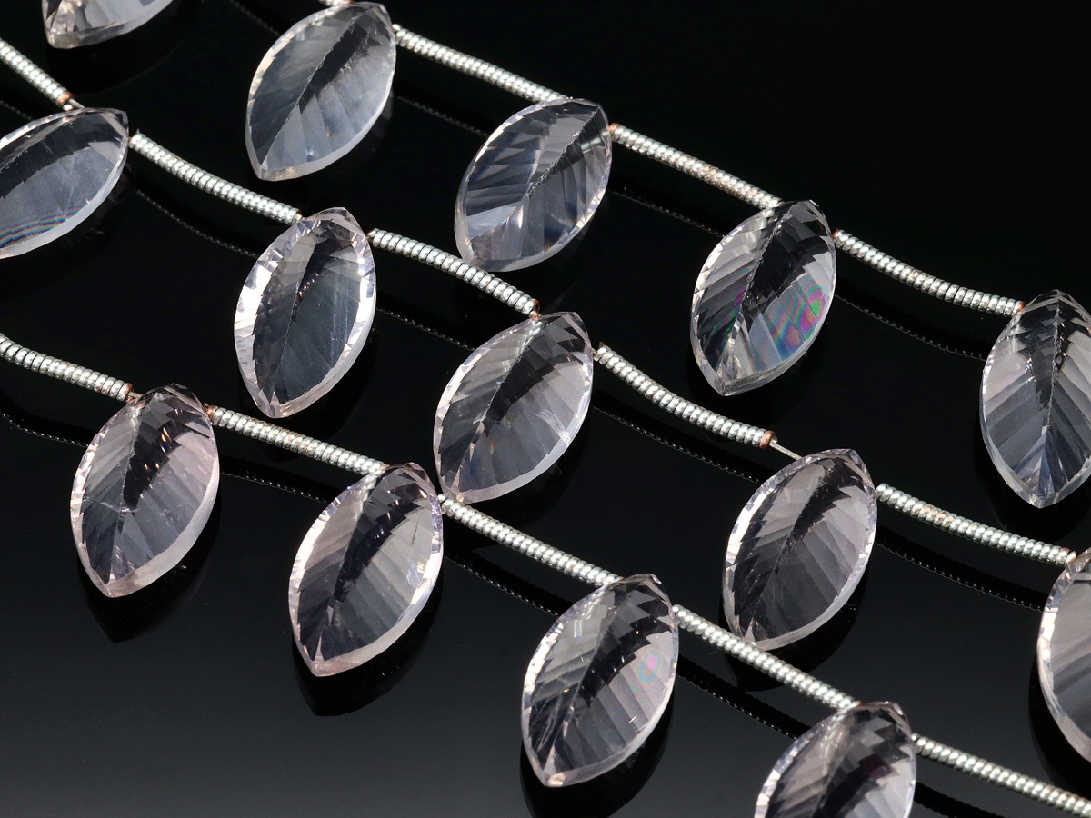 �����м��۹��ʼ�����ɥӡ�����������Ʃ���٤ȥ��åȡ�ŷ���Хӡ���/�������������ġ�Rose Quartz/���бѡ�/�ޡ��������󥱡��֥��å�/��15��8��7mm/1Ϣ��ŷ����/�ѥ���ȡ���ۡڥ���ꥫ�ġ����󡦹��Ÿ�����������Ͻ�Ÿ���㤤�դ���