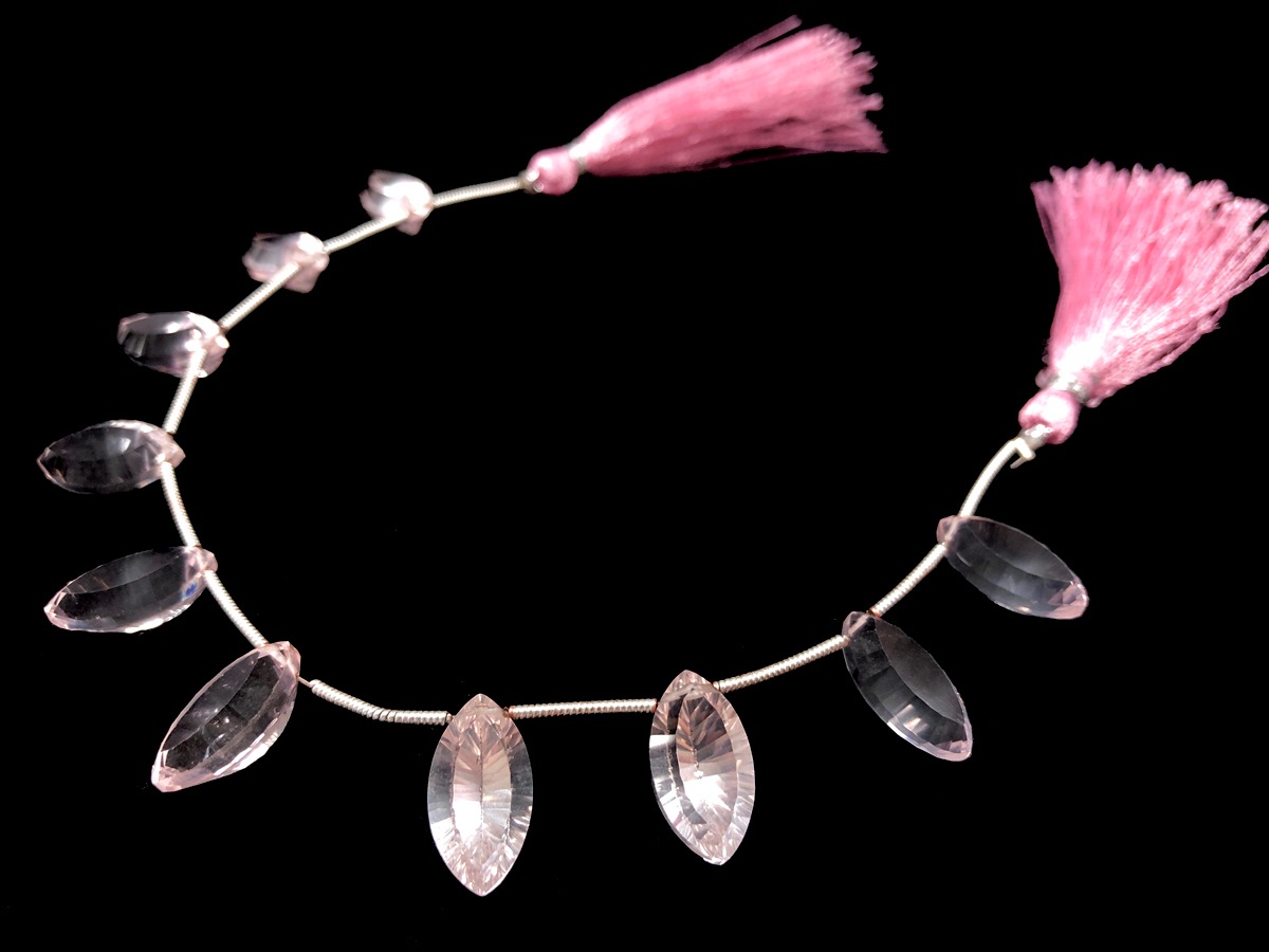 �����м��۹��ʼ�����ɥӡ�����������Ʃ���٤ȥ��åȡ�ŷ���Хӡ���/�������������ġ�Rose Quartz/���бѡ�/�ޡ��������󥱡��֥��å�/��15��8��7mm/1Ϣ��ŷ����/�ѥ���ȡ���ۡڥ���ꥫ�ġ����󡦹��Ÿ�����������Ͻ�Ÿ���㤤�դ���