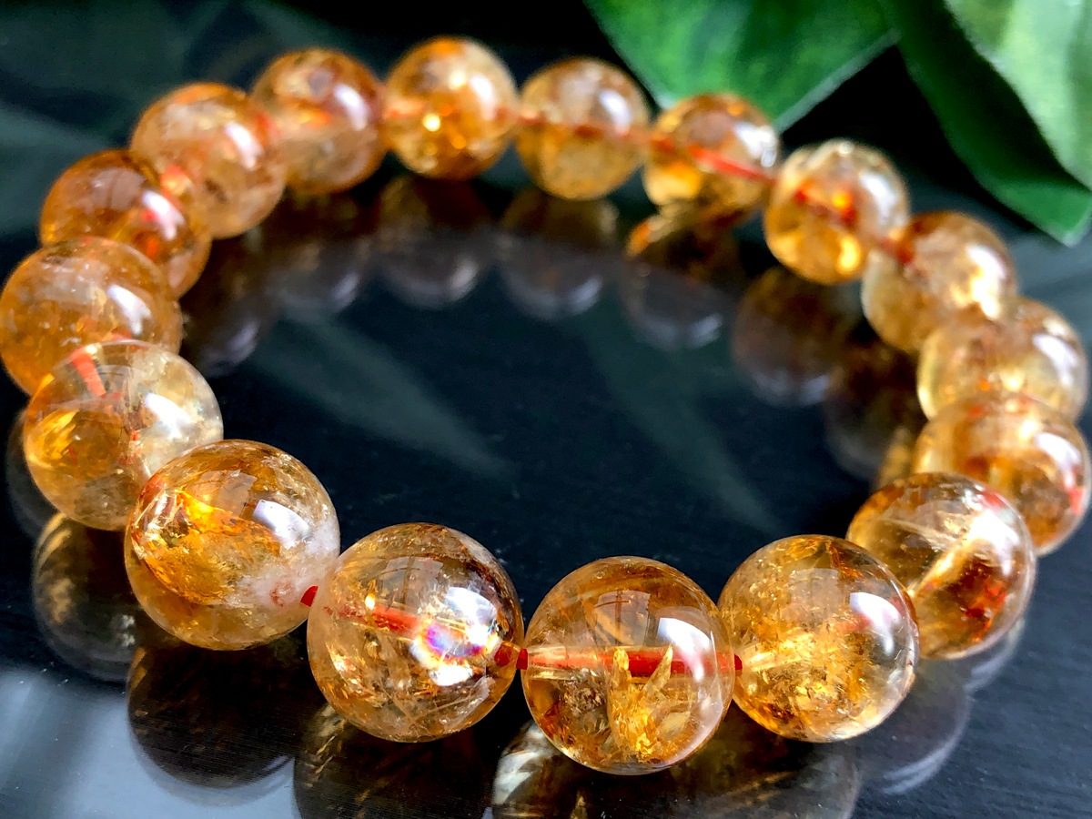 ���쥤��ܡ����ꡪ��ŷ���Х֥쥹��å�/���ȥ��ʲ��徽/Citrine��/�饦���/��8mm/1�ܡ�ŷ����/�ѥ���ȡ���ۡڥ���ꥫ�ġ����󡦹��Ÿ�����������Ͻ�Ÿ���㤤�դ���