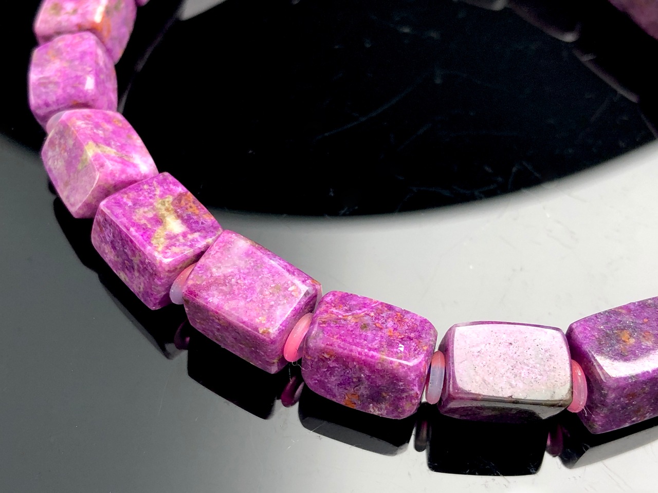 ��1��ʪ��Ķ��������������ҡ���󥰥��ȡ������եꥫ����ŷ���Х֥쥹��å�/�ԥ󥯥����饤��(����/Sugilite)/��7mm/1�ܡ�ŷ����/�ѥ���ȡ���ۡڥ���ꥫ�ġ����󡦹��Ÿ�����������Ͻ�Ÿ���㤤�դ���