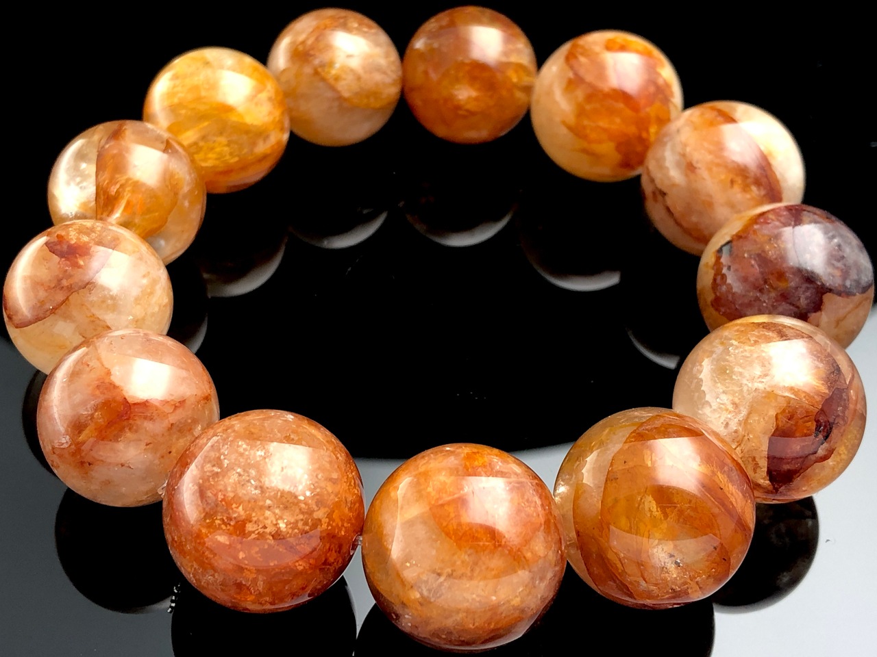 ��1��ʪ�ۥ֥饸�뻺��ŷ���Х֥쥹��å�/���������饤��ʥ��ȥ��󥯥�����(�������饯������/Aurora Quartz/Limonite in Quartz/��Ŵ��/����徽)/�饦���/��19mm/1�ܡ�ŷ����/�ѥ���ȡ���ۡڥ���ꥫ�ġ����󡦹��Ÿ�����������Ͻ�Ÿ���㤤�դ���