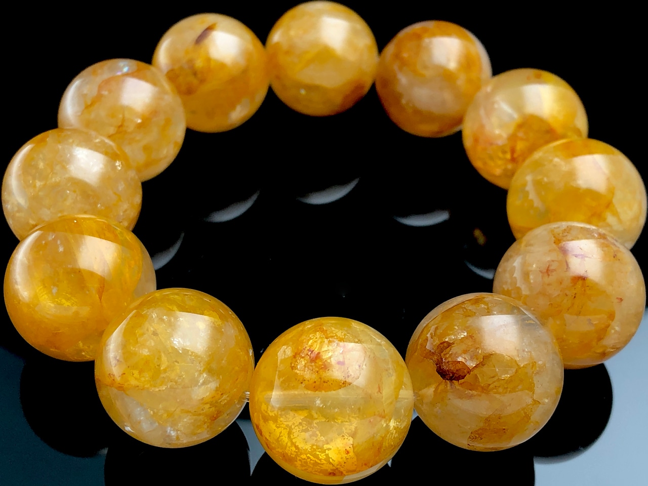 ¡Ú1ÅÀʪ¡Û¥Ö¥é¥¸¥ë»º¡úÅ·Á³ÀХ֥쥹¥ì¥Ã¥È/¥¤¥¨¥í¡¼¥é¥¤¥â¥Ê¥¤¥È¥¤¥ó¥¯¥©¡¼¥Ä(¥ª¡¼¥í¥é¥¯¥©¡¼¥Ä/Aurora Quartz/Limonite in Quartz/³ìÅ´¹Û/¶âµû¿å¾½)/¥é¥¦¥ó¥É/Ìó19mm/1ËÜ¡ÚÅ·Á³ÀÐ/¥Ñ¥ï¡¼¥¹¥È¡¼¥ó¡Û¡Ú¥¢¥á¥ê¥«¥Ä¡¼¥½¥ó¡¦¹á¹ÁŸ¼¨²ñ¡¦À¤³¦³ÆÃϽПÉÊÇ㤤ÉÕ¤±¡Û