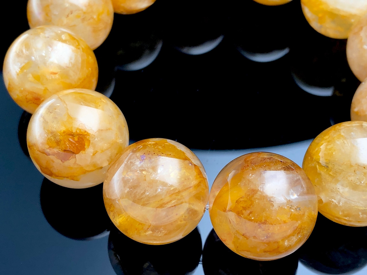 ¡Ú1ÅÀʪ¡Û¥Ö¥é¥¸¥ë»º¡úÅ·Á³ÀХ֥쥹¥ì¥Ã¥È/¥¤¥¨¥í¡¼¥é¥¤¥â¥Ê¥¤¥È¥¤¥ó¥¯¥©¡¼¥Ä(¥ª¡¼¥í¥é¥¯¥©¡¼¥Ä/Aurora Quartz/Limonite in Quartz/³ìÅ´¹Û/¶âµû¿å¾½)/¥é¥¦¥ó¥É/Ìó19mm/1ËÜ¡ÚÅ·Á³ÀÐ/¥Ñ¥ï¡¼¥¹¥È¡¼¥ó¡Û¡Ú¥¢¥á¥ê¥«¥Ä¡¼¥½¥ó¡¦¹á¹ÁŸ¼¨²ñ¡¦À¤³¦³ÆÃϽПÉÊÇ㤤ÉÕ¤±¡Û