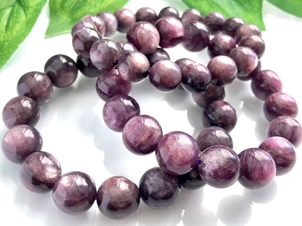 ��ȯ���������ޥ�����ŷ���Х֥쥹��å�/�ѡ��ץ�ޥ����ʥ�ԥɥ饤��/mica/(Lepidolite/���������)/�饦���/��9mm/1�ܡ�ŷ����/�ѥ���ȡ���ۡڥ���ꥫ�ġ����󡦹��Ÿ�����������Ͻ�Ÿ���㤤�դ���