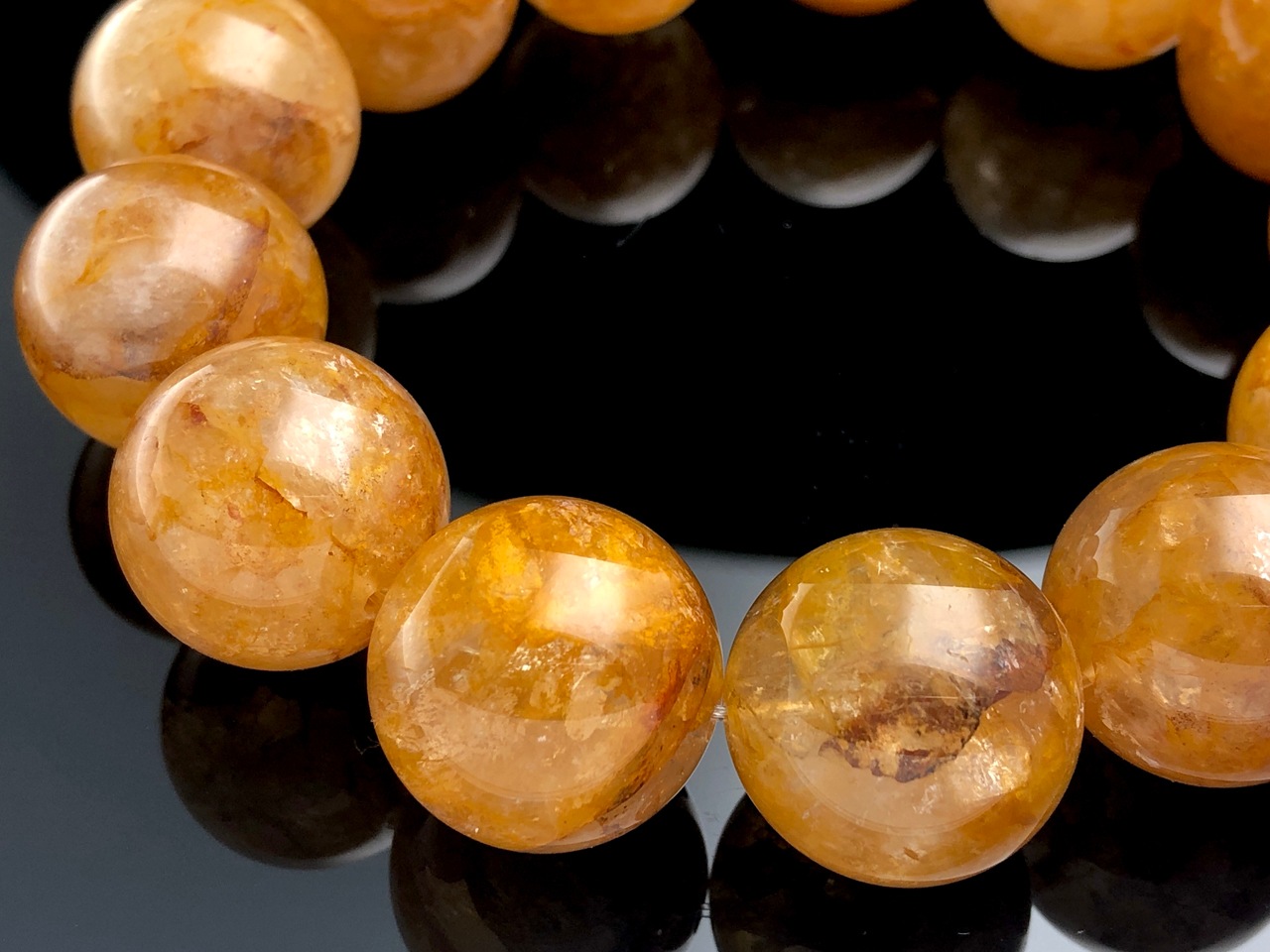 ��1��ʪ�ۥ֥饸�뻺��ŷ���Х֥쥹��å�/���������饤��ʥ��ȥ��󥯥�����(�������饯������/Aurora Quartz/Limonite in Quartz/��Ŵ��/����徽)/�饦���/��19mm/1�ܡ�ŷ����/�ѥ���ȡ���ۡڥ���ꥫ�ġ����󡦹��Ÿ�����������Ͻ�Ÿ���㤤�դ���