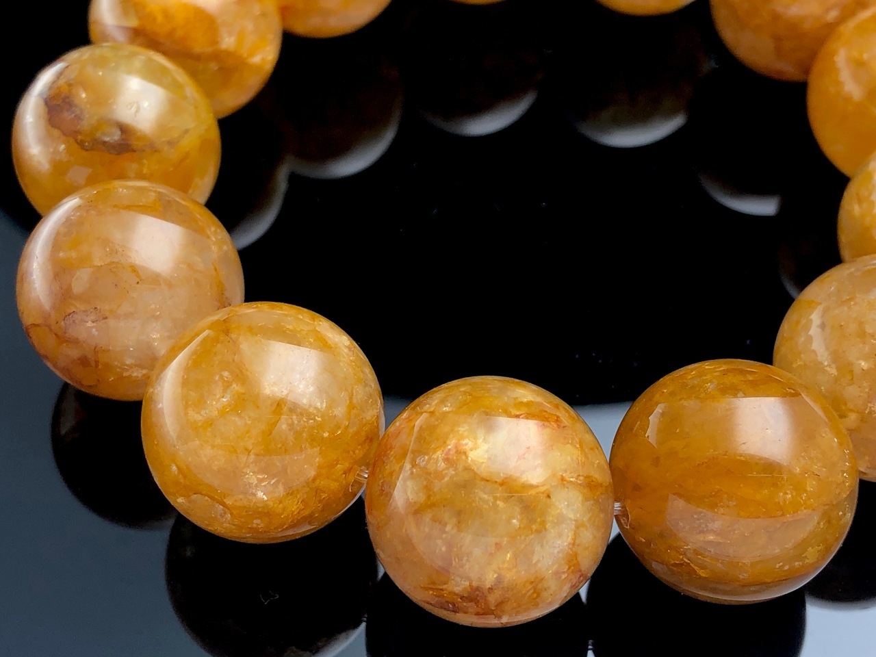 ��1��ʪ�ۥ֥饸�뻺��ŷ���Х֥쥹��å�/���������饤��ʥ��ȥ��󥯥�����(�������饯������/Aurora Quartz/Limonite in Quartz/��Ŵ��/����徽)/�饦���/��19mm/1�ܡ�ŷ����/�ѥ���ȡ���ۡڥ���ꥫ�ġ����󡦹��Ÿ�����������Ͻ�Ÿ���㤤�դ���