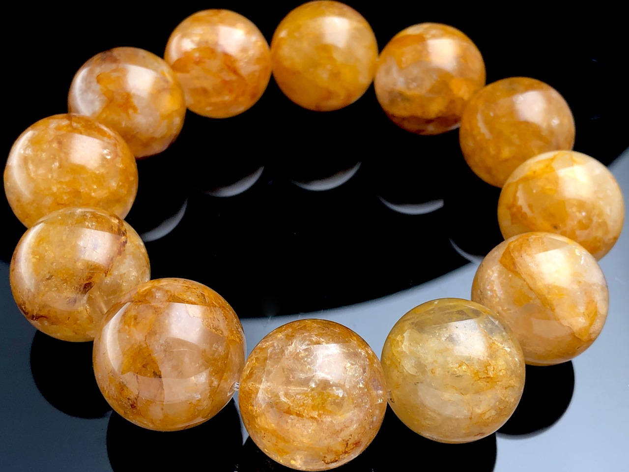 ��1��ʪ�ۥ֥饸�뻺��ŷ���Х֥쥹��å�/���������饤��ʥ��ȥ��󥯥�����(�������饯������/Aurora Quartz/Limonite in Quartz/��Ŵ��/����徽)/�饦���/��20-21mm/1�ܡ�ŷ����/�ѥ���ȡ���ۡڥ���ꥫ�ġ����󡦹��Ÿ�����������Ͻ�Ÿ���㤤�դ���