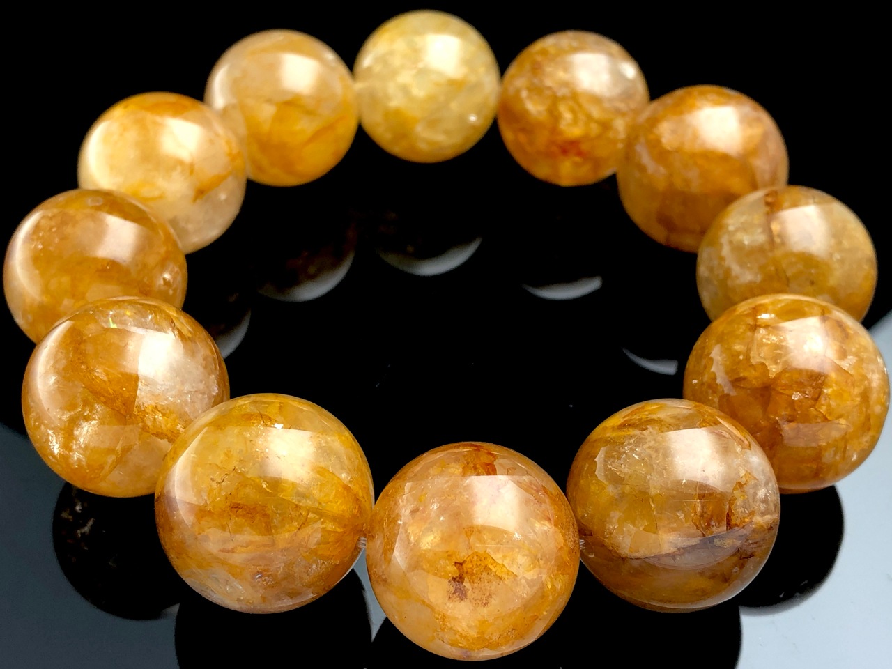 ��1��ʪ�ۥ֥饸�뻺��ŷ���Х֥쥹��å�/���������饤��ʥ��ȥ��󥯥�����(�������饯������/Aurora Quartz/Limonite in Quartz/��Ŵ��/����徽)/�饦���/��20-21mm/1�ܡ�ŷ����/�ѥ���ȡ���ۡڥ���ꥫ�ġ����󡦹��Ÿ�����������Ͻ�Ÿ���㤤�դ���