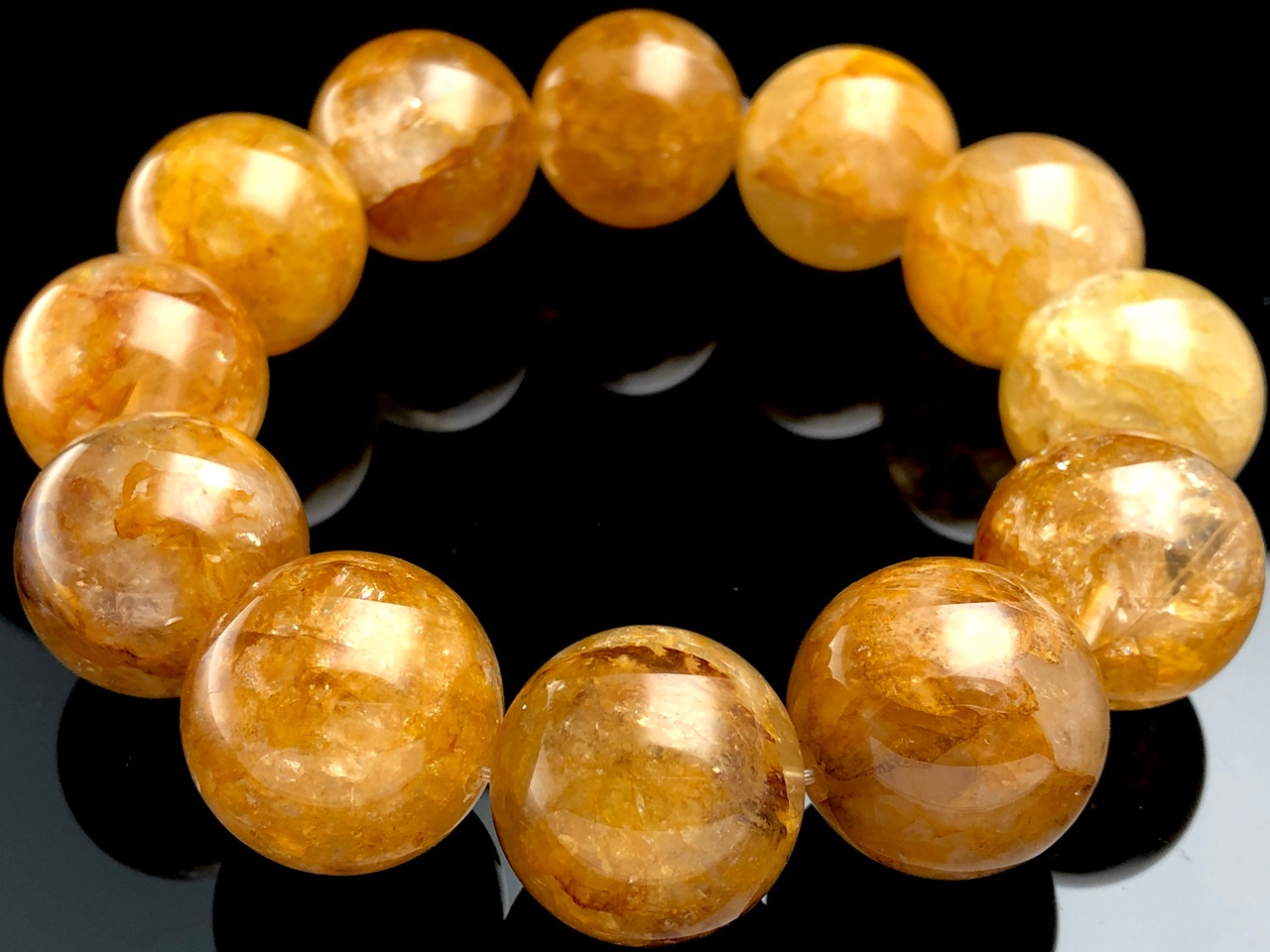 ��1��ʪ�ۥ֥饸�뻺��ŷ���Х֥쥹��å�/���������饤��ʥ��ȥ��󥯥�����(�������饯������/Aurora Quartz/Limonite in Quartz/��Ŵ��/����徽)/�饦���/��20-21mm/1�ܡ�ŷ����/�ѥ���ȡ���ۡڥ���ꥫ�ġ����󡦹��Ÿ�����������Ͻ�Ÿ���㤤�դ���