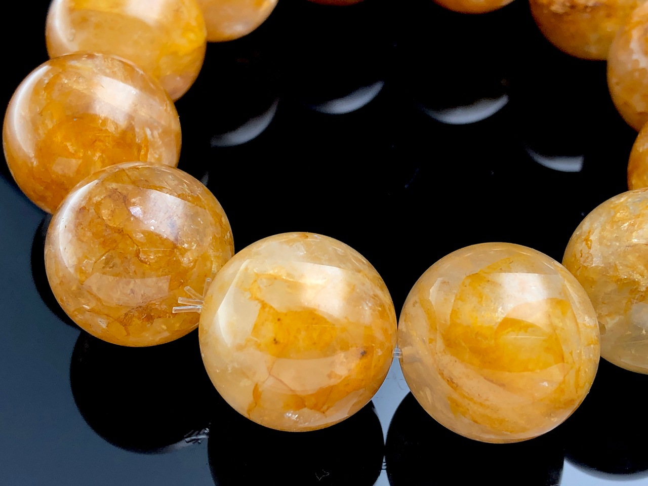 ��1��ʪ�ۥ֥饸�뻺��ŷ���Х֥쥹��å�/���������饤��ʥ��ȥ��󥯥�����(�������饯������/Aurora Quartz/Limonite in Quartz/��Ŵ��/����徽)/�饦���/��20-21mm/1�ܡ�ŷ����/�ѥ���ȡ���ۡڥ���ꥫ�ġ����󡦹��Ÿ�����������Ͻ�Ÿ���㤤�դ���