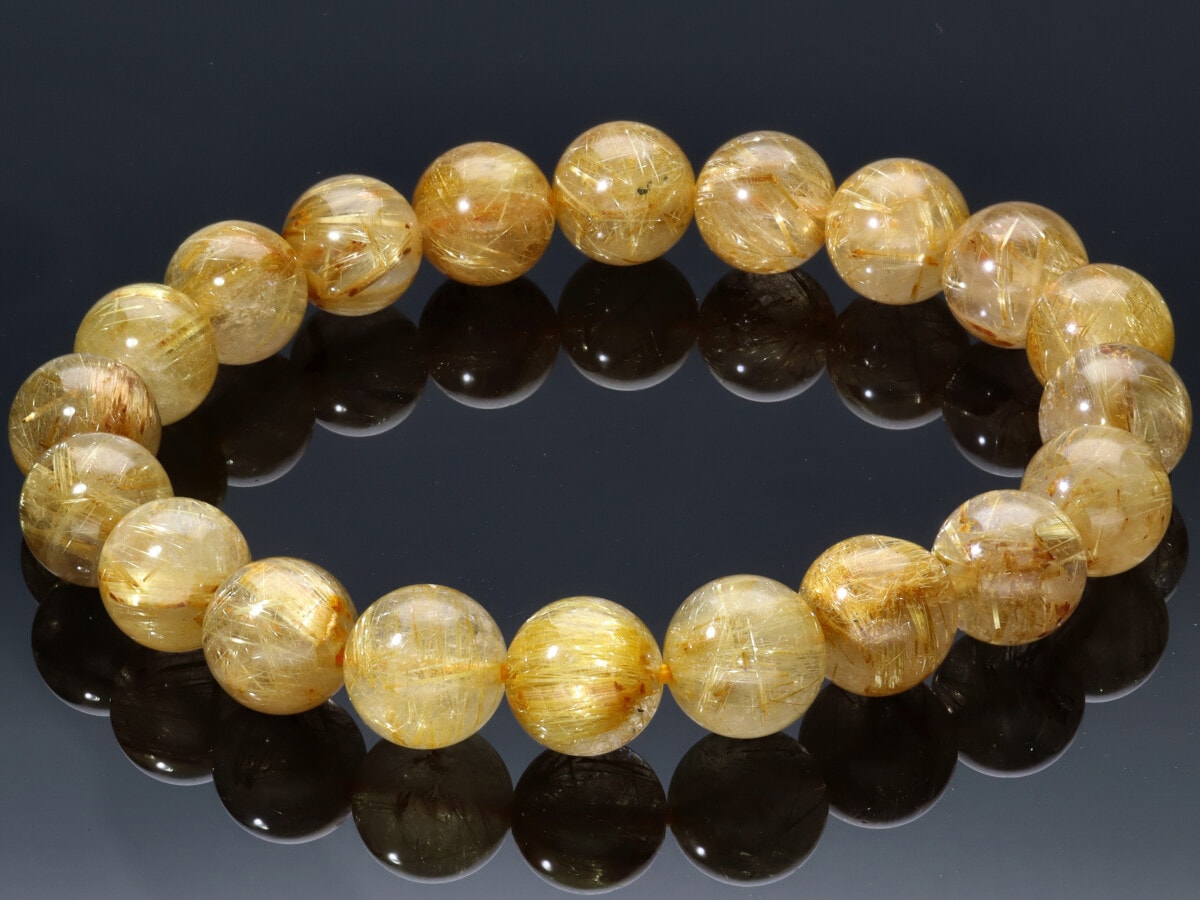 1点限り】超希少！☆美しい金針☆金銭を呼び込む金運の石☆天然石