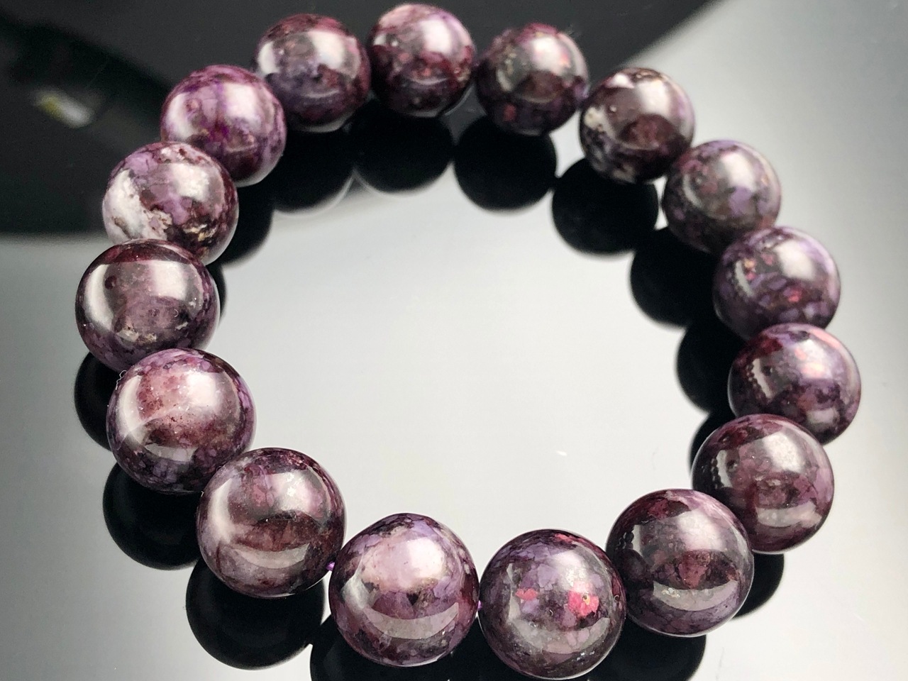 極上　スギライト＆天然アイリスクォーツ　ブレス 極上 スギライト＆天然アイリスクォーツ ブレス