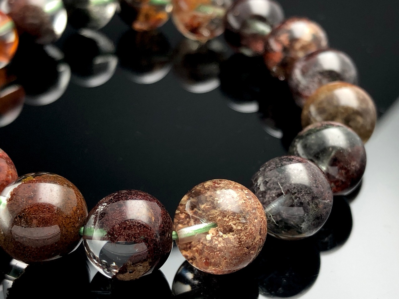 ��1��ʪ�ۥ쥢������Τ褦�ʼ�����¤���������������礤��FA���졼��/ŷ���Х֥쥹��å�/�ߥå��������ǥ󥯥�����(garden quartz/����徽)/�饦���/��11-12mm/1�ܡ�ŷ����/�ѥ���ȡ���ۡڥ���ꥫ�ġ����󡦹��Ÿ�����������Ͻ�Ÿ���㤤�դ���