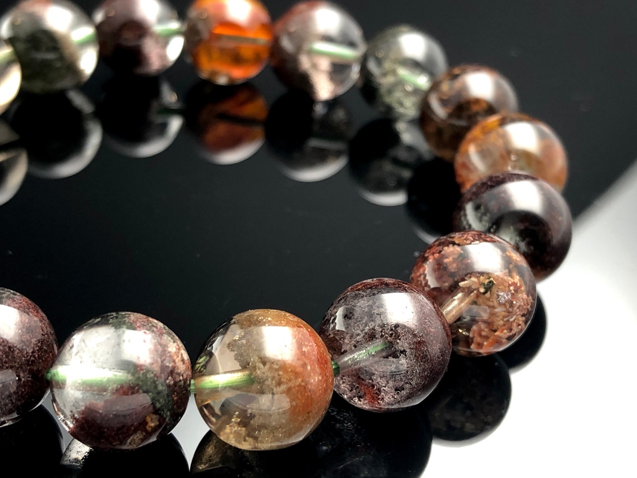 ��1��ʪ�ۥ쥢������Τ褦�ʼ�����¤���������������礤��FA���졼��/ŷ���Х֥쥹��å�/�ߥå��������ǥ󥯥�����(garden quartz/����徽)/�饦���/��11-12mm/1�ܡ�ŷ����/�ѥ���ȡ���ۡڥ���ꥫ�ġ����󡦹��Ÿ�����������Ͻ�Ÿ���㤤�դ���