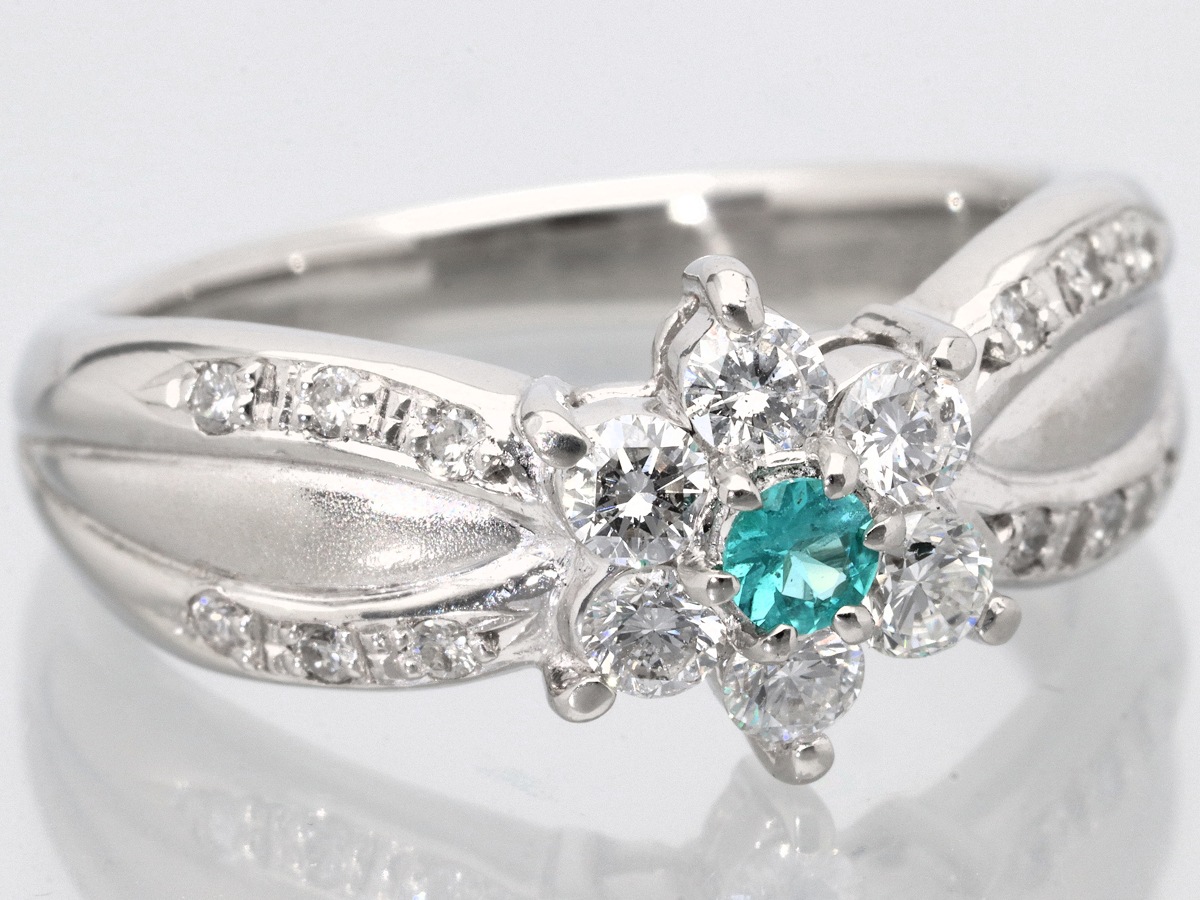 1点物】鑑別書付☆世界三大希少石☆極上色！☆宝石質☆pt900☆輝く