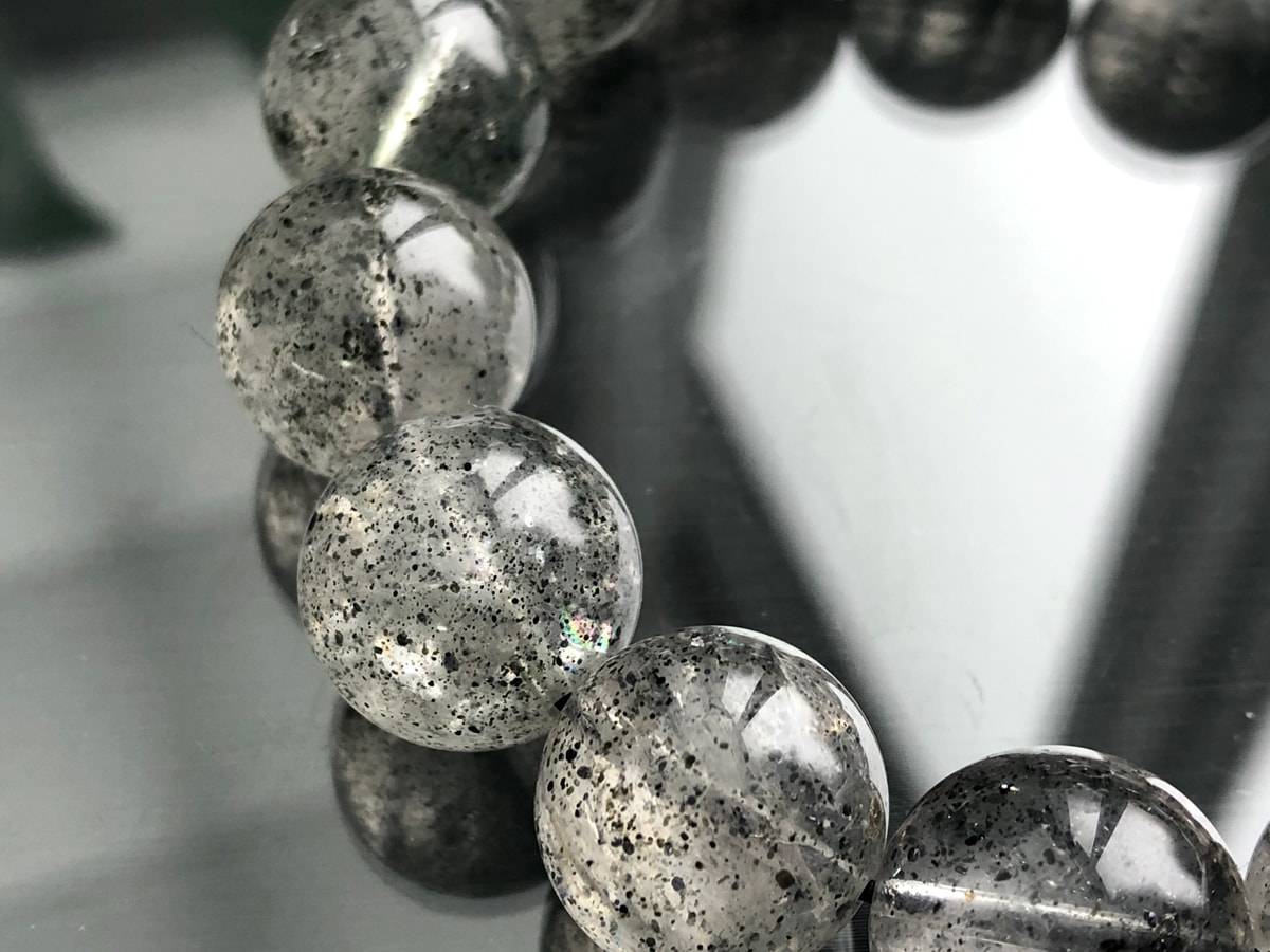 【希少石/最強品質】MIXレピドライトシリカ＊約11mm＊　天然石ブレスレット 希少石/最強品質】MIXレピドライトシリカ＊約11mm＊ 天然石