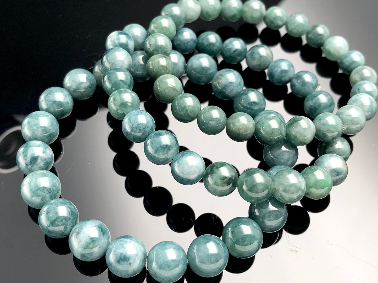 【あかおかずき出品】天然グアテマラ産本翡翠ブレスレット 18cm あかおかずき様専用出品】天然グアテマラ産本翡翠ブレスレット 18cm