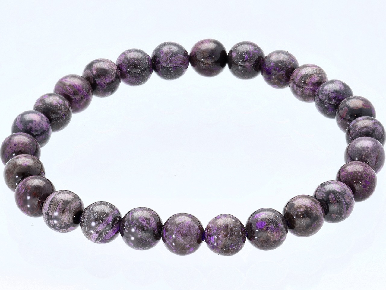 スギライトブレスレット　7.7㎜ スギライト ブレスレット 7mm 15.5cm レディースS サイズ 天然石