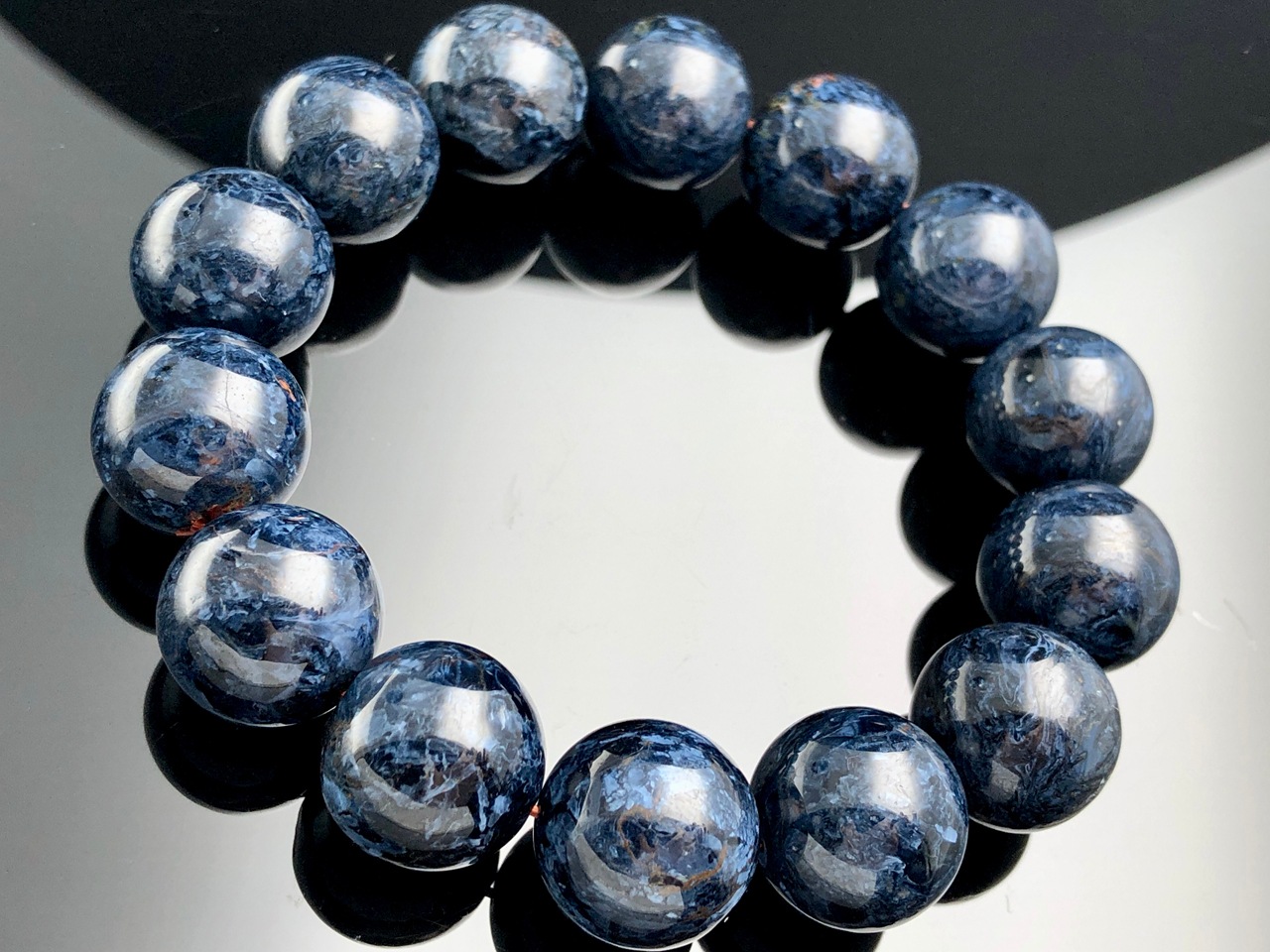 ��1��ʪ�۴������ݽ�Ū�����ͤȿ��̡��ʥߥӥ�����ŷ���Х֥쥹��å�/5A/�֥롼�ԡ����������ȡ�Pietersite/�����С�/�饦���/��15mm/1�ܡ�ŷ����/�ѥ���ȡ���ۡڥ���ꥫ�ġ����󡦹��Ÿ�����������Ͻ�Ÿ���㤤�դ���