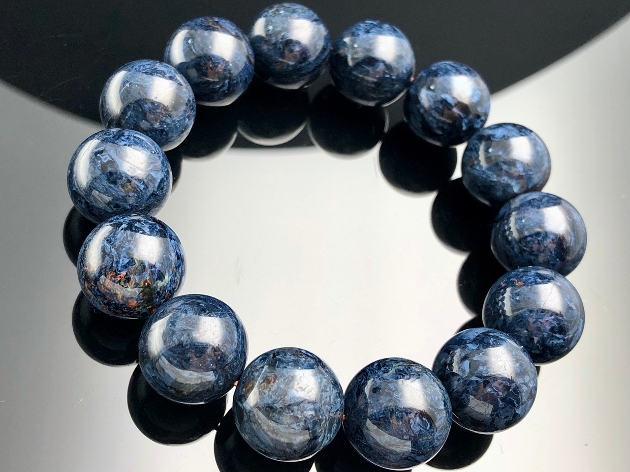 ��1��ʪ�۴������ݽ�Ū�����ͤȿ��̡��ʥߥӥ�����ŷ���Х֥쥹��å�/5A/�֥롼�ԡ����������ȡ�Pietersite/�����С�/�饦���/��15mm/1�ܡ�ŷ����/�ѥ���ȡ���ۡڥ���ꥫ�ġ����󡦹��Ÿ�����������Ͻ�Ÿ���㤤�դ���