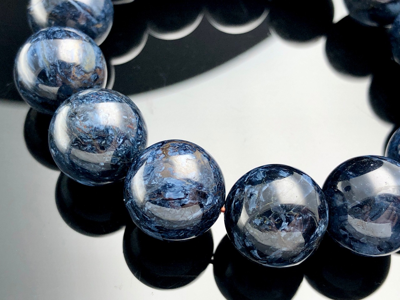 ��1��ʪ�۴������ݽ�Ū�����ͤȿ��̡��ʥߥӥ�����ŷ���Х֥쥹��å�/5A/�֥롼�ԡ����������ȡ�Pietersite/�����С�/�饦���/��15mm/1�ܡ�ŷ����/�ѥ���ȡ���ۡڥ���ꥫ�ġ����󡦹��Ÿ�����������Ͻ�Ÿ���㤤�դ���