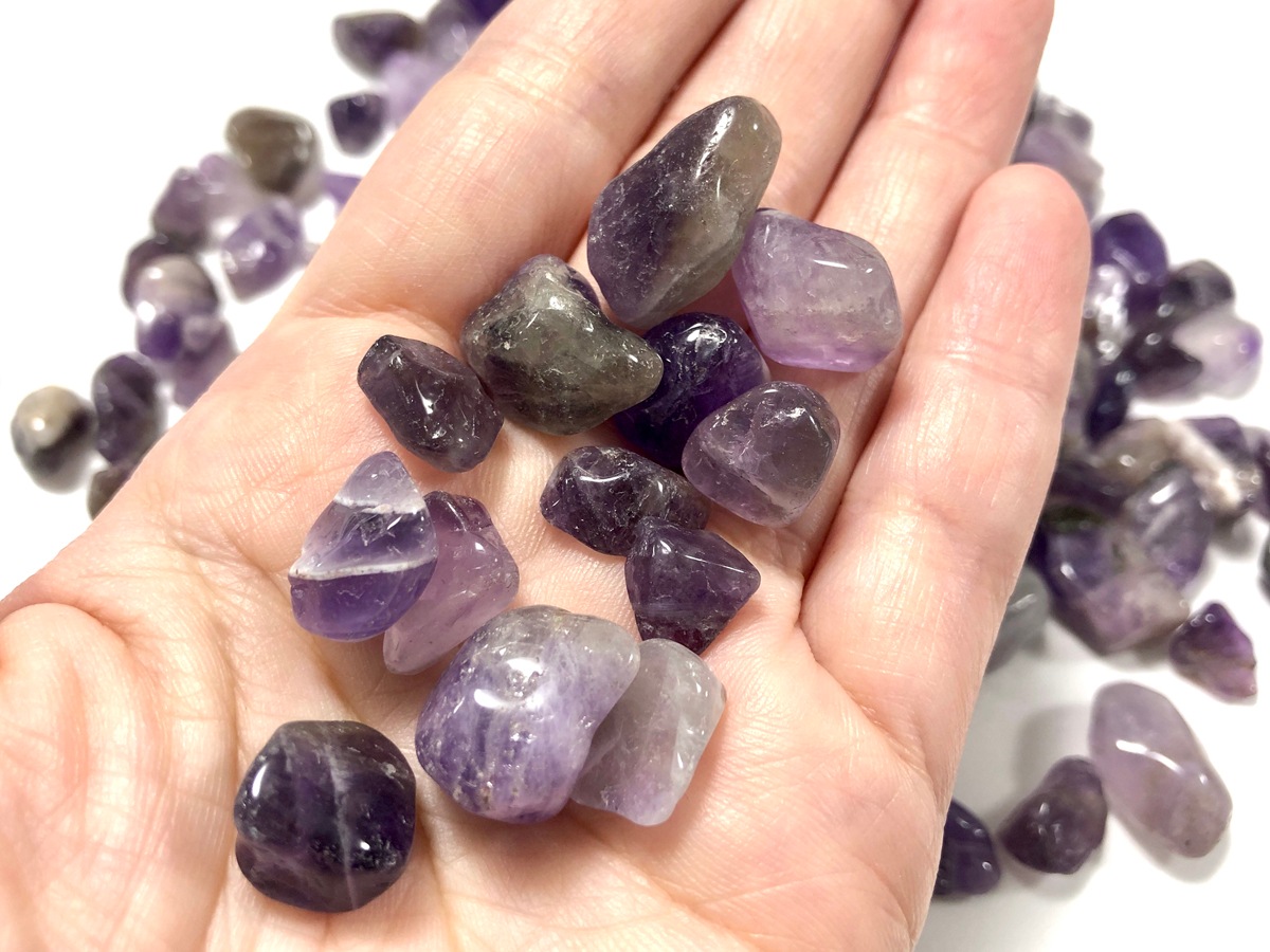 ͥ����ȯ������ŷ���Ф�������å�/�֥饸�뻺/���᥸���ȡ�Amethyst/��徽��/LL������/��100g/γ��������6-20mm��ŷ����/�ѥ���ȡ���ۡڥ���ꥫ�ġ����󡦹��Ÿ�����������Ͻ�Ÿ���㤤�դ���