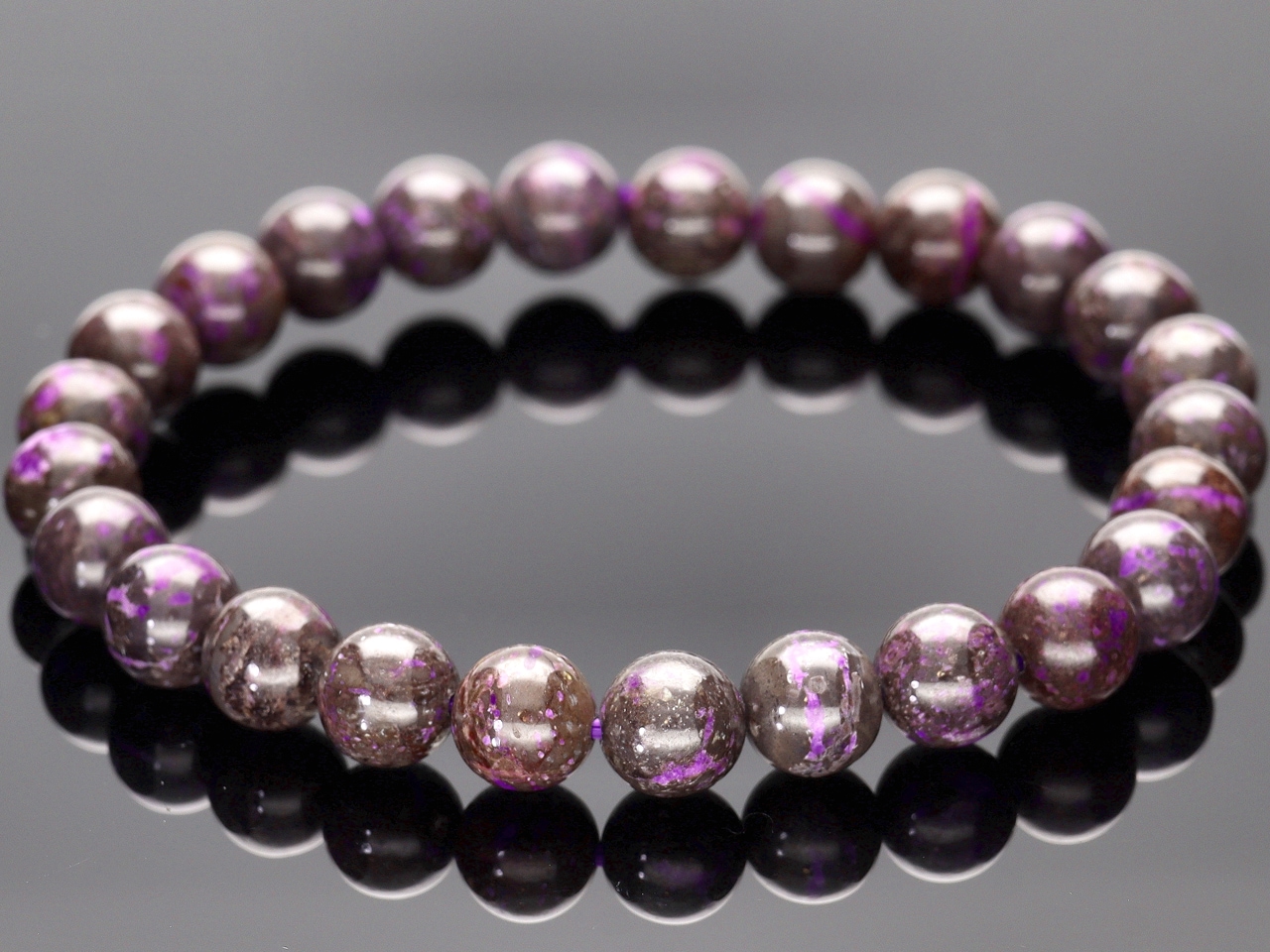 ルビーインゾイサイトとスギライトマイカのブレスレット ルビーインゾイサイトとスギライトマイカのブレスレット 【公式通販】