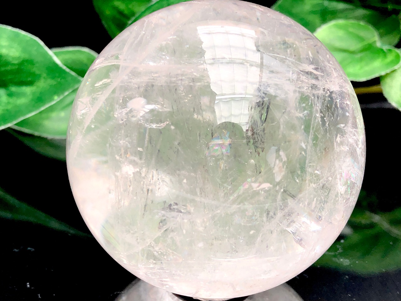 1点物】虹入り☆人気の丸玉！マダガスカル産☆天然石/マダガスカル産 