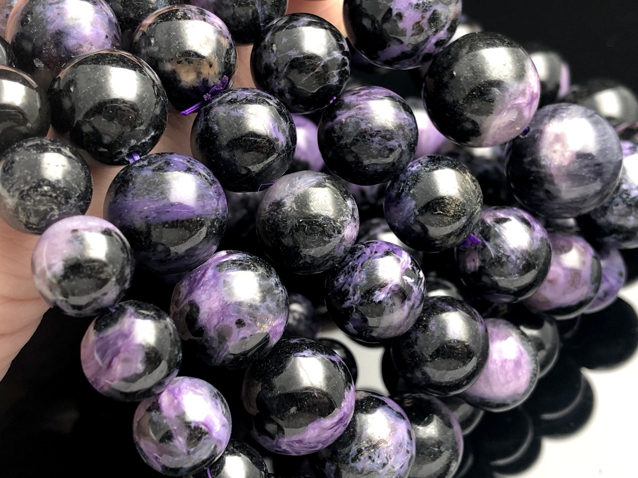 ����������ŷ���Х֥쥹��å�/�֥�å��ѡ��ץ����������ȡʥ������/Charoite��/�饦���/��16mm/1�ܡ�ŷ����/�ѥ���ȡ���ۡڥ���ꥫ�ġ����󡦹��Ÿ�����������Ͻ�Ÿ���㤤�դ���