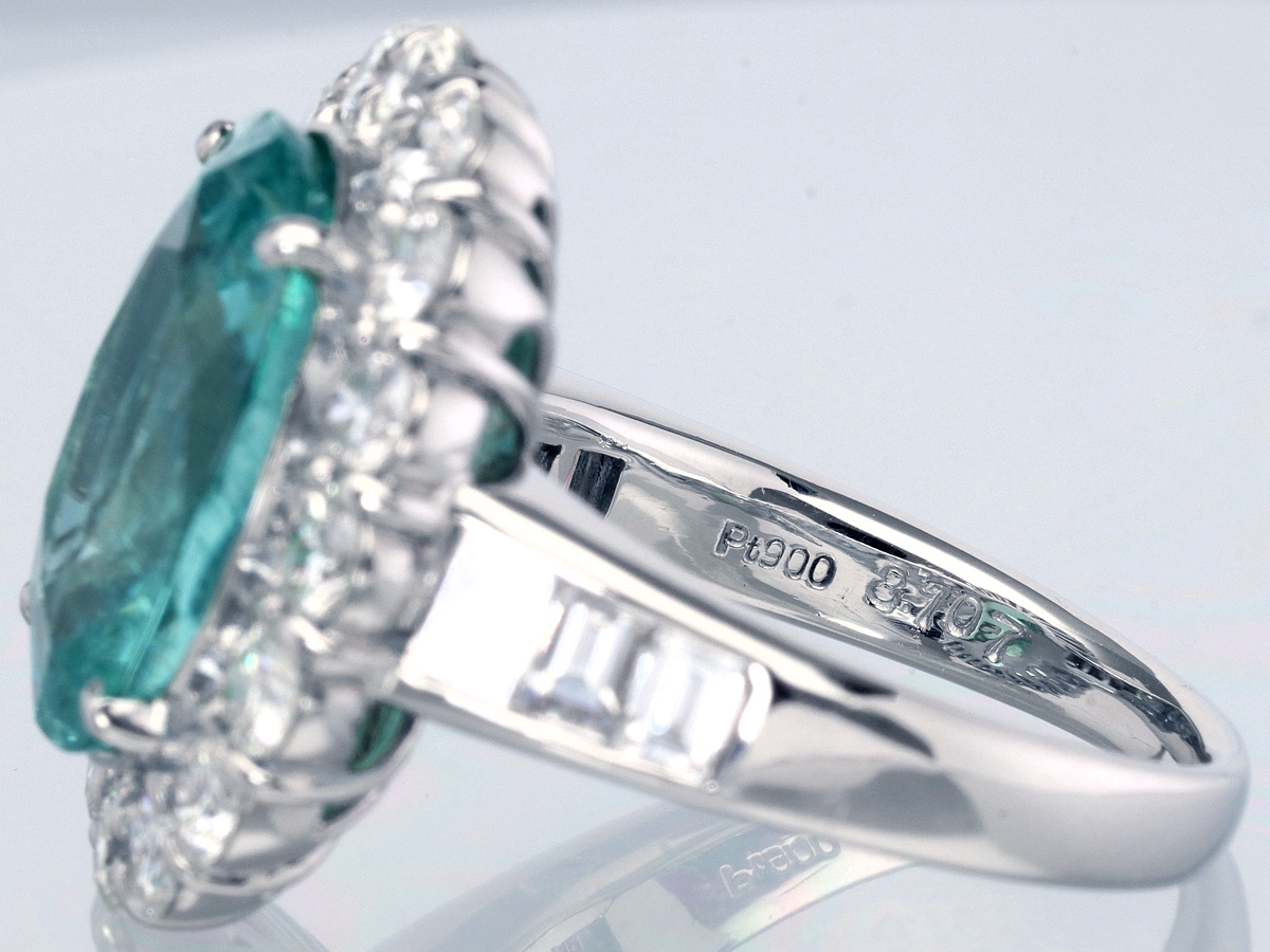 ڣʪ۴̽աС˾忧мγpt900ɡŷХ󥰡ءѥ饤ХȥޥParaiba/Tourmaline/ŵС˥/8.107ct/12/1ġŷ/ѥȡۡڥꥫġ󡦹ŸϽŸ