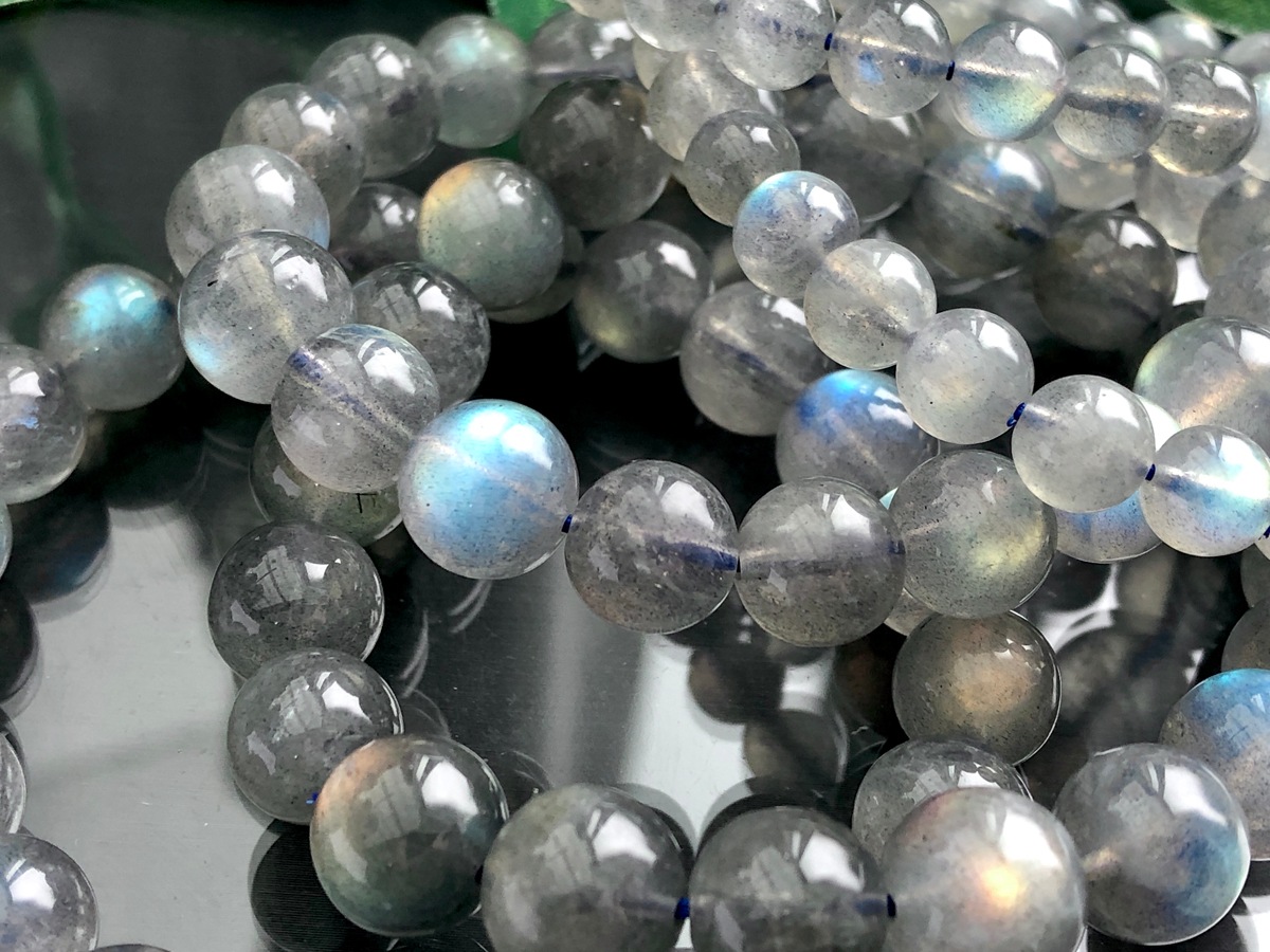 �쥢��������ʥ쥤��ܡ����顼�ȱ��ŷ���Х֥쥹��å�/�쥤��ܡ���֥�ɥ饤��(Labradorite/�⳥Ĺ��)/�饦���/10mm/1�ܡ�ŷ����/�ѥ���ȡ���ۡڥ���ꥫ�ġ����󡦹��Ÿ�����������Ͻ�Ÿ���㤤�դ���