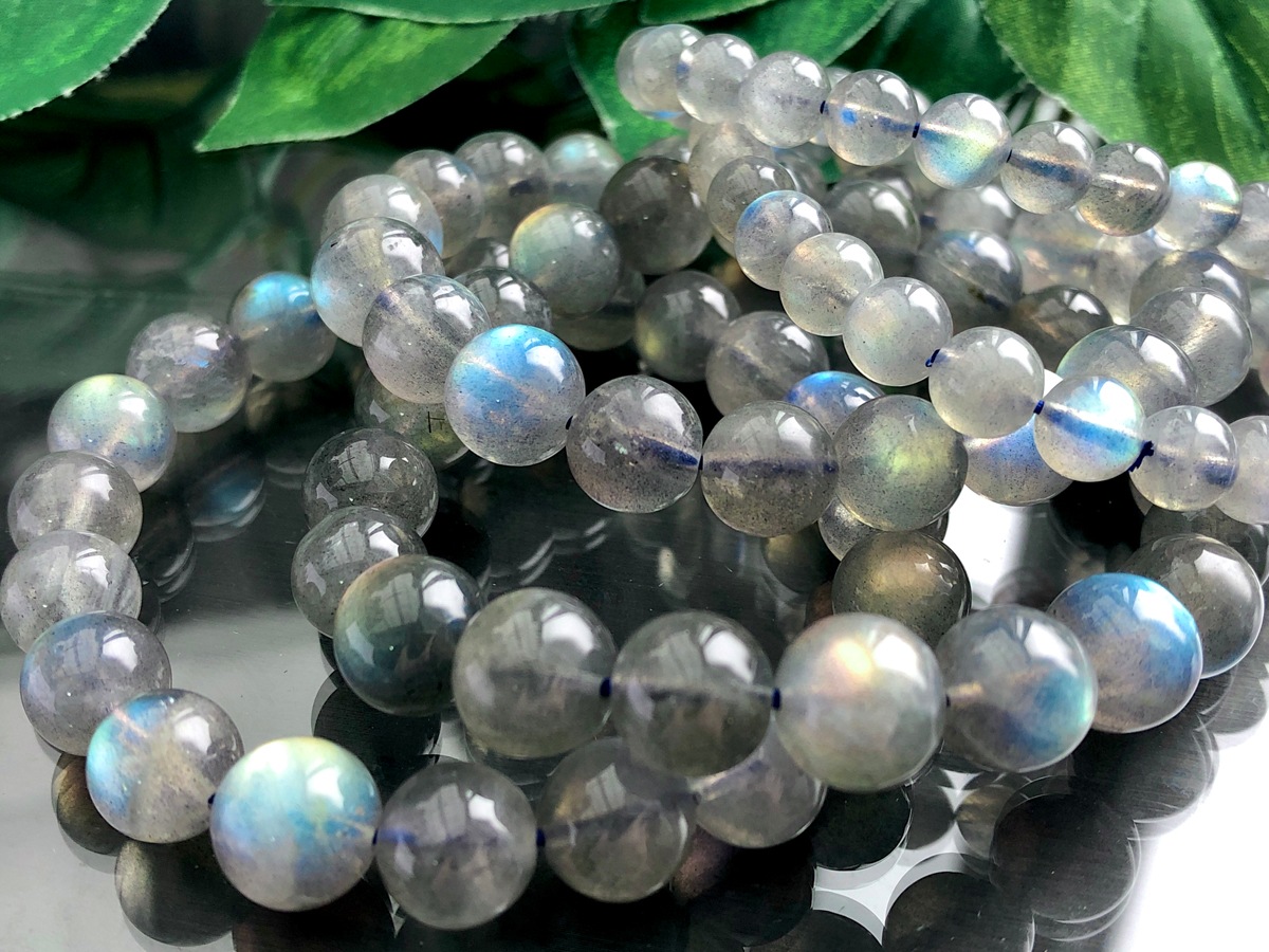 �쥢��������ʥ쥤��ܡ����顼�ȱ��ŷ���Х֥쥹��å�/�쥤��ܡ���֥�ɥ饤��(Labradorite/�⳥Ĺ��)/�饦���/10mm/1�ܡ�ŷ����/�ѥ���ȡ���ۡڥ���ꥫ�ġ����󡦹��Ÿ�����������Ͻ�Ÿ���㤤�դ���