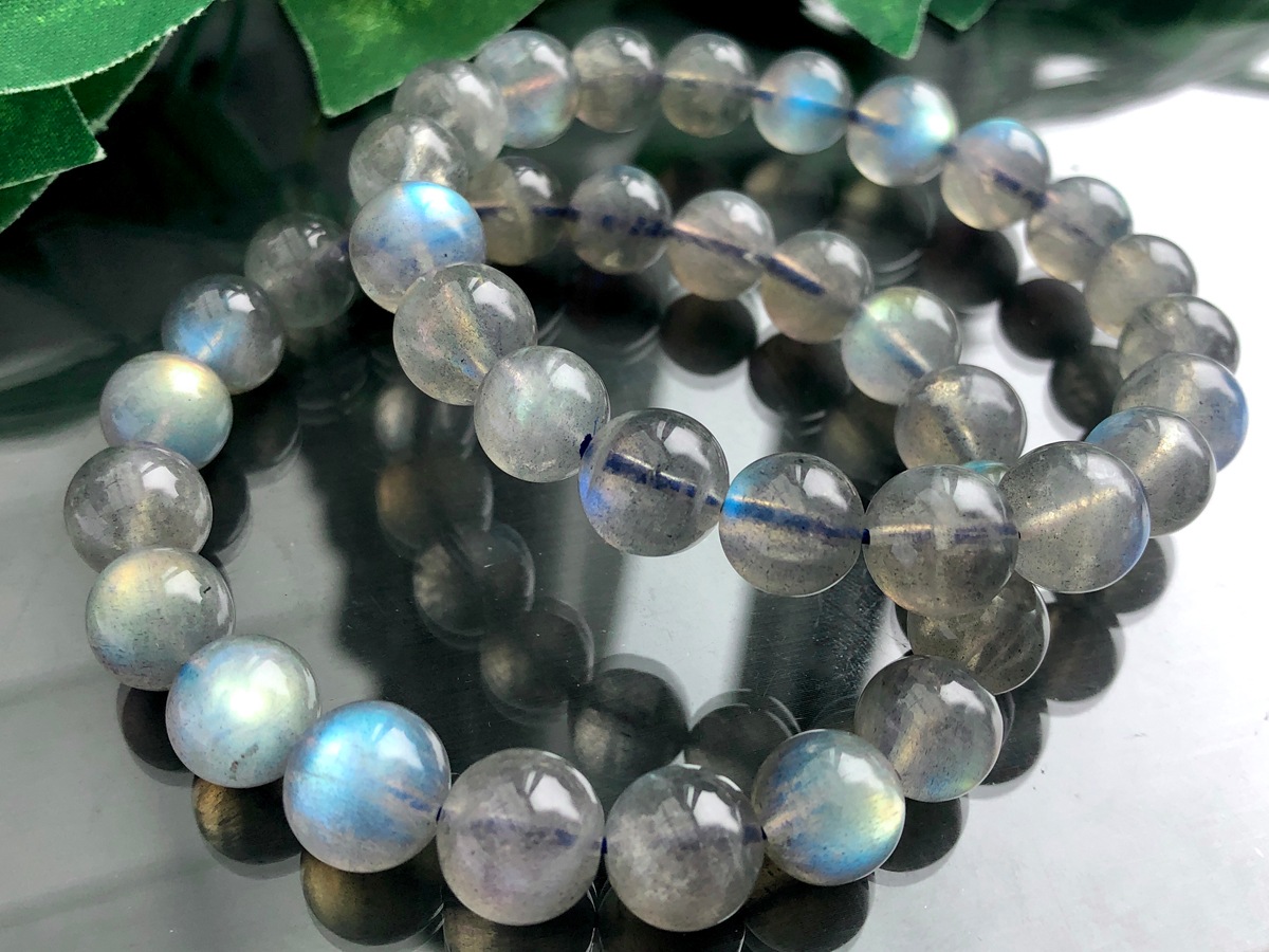 �쥢��������ʥ쥤��ܡ����顼�ȱ��ŷ���Х֥쥹��å�/�쥤��ܡ���֥�ɥ饤��(Labradorite/�⳥Ĺ��)/�饦���/10mm/1�ܡ�ŷ����/�ѥ���ȡ���ۡڥ���ꥫ�ġ����󡦹��Ÿ�����������Ͻ�Ÿ���㤤�դ���