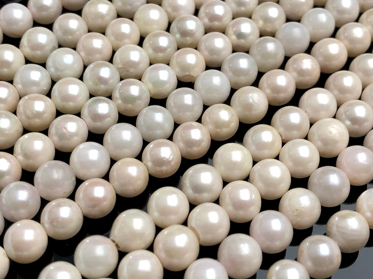 8.0～8.5mm!■パールおまとめ 1500ct■ ルース 裸石 宝石 ジュエリー jewelry pearl アコヤ 真珠 丸玉 おたら様 淡水パール ポテト マルチカラー 8.0-8.5ミリ 一連 f-501