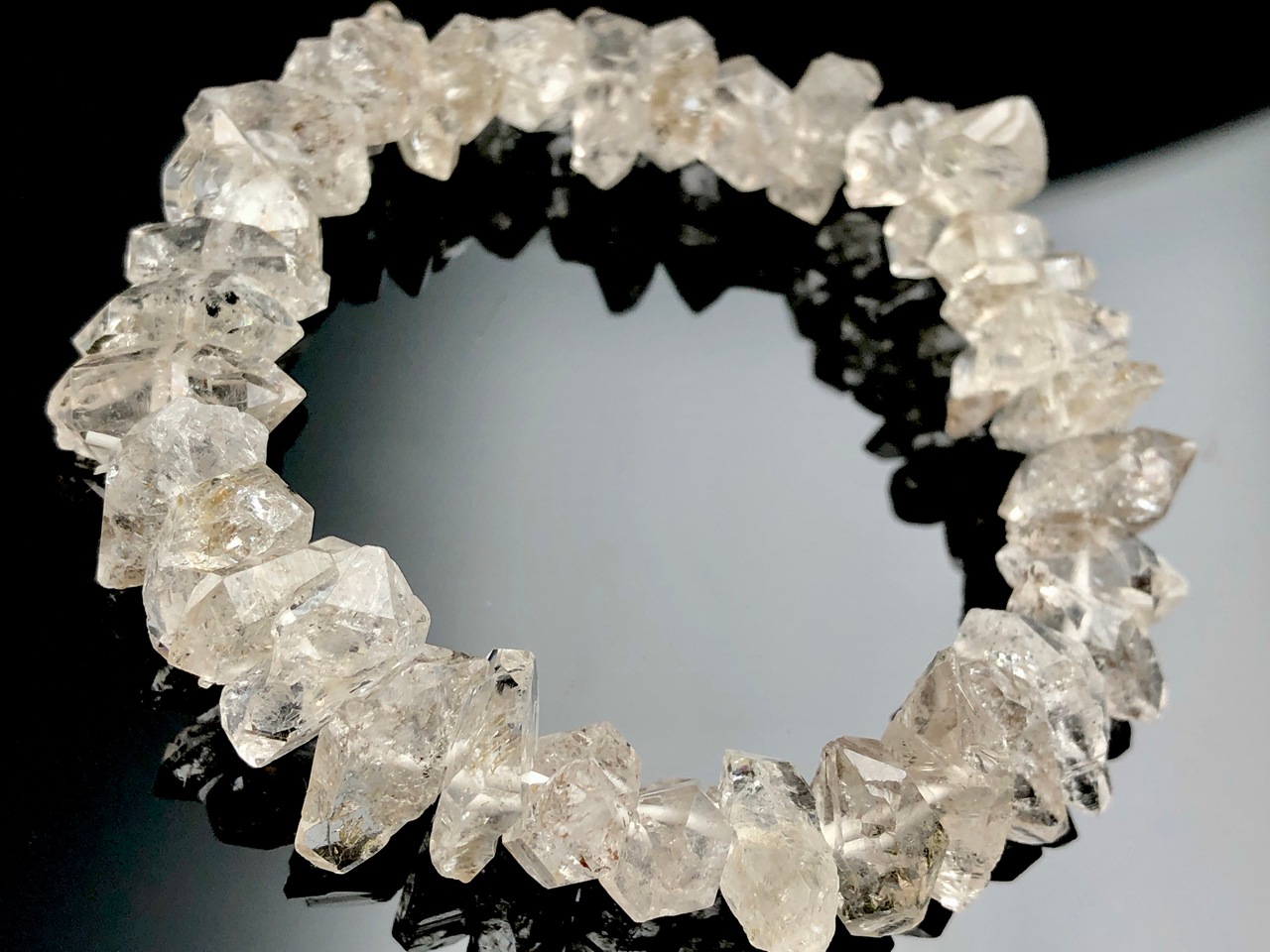 1点物】蛍光発色☆ダイヤモンド水晶☆パキスタン産☆天然石
