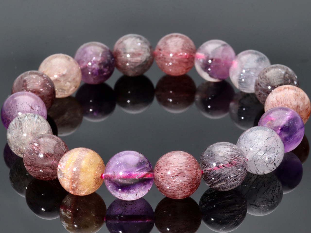 ��1��ʪ��5A���졼�ɡ�ǻ������ʪ��ŷ���Х֥쥹��å�/�����ѡ����֥�(Super seven/��������åɥ��֥�)/�饦���/��11mm/1�ܡ�ŷ����/�ѥ���ȡ���ۡڥ���ꥫ�ġ����󡦹��Ÿ�����������Ͻ�Ÿ���㤤�դ���