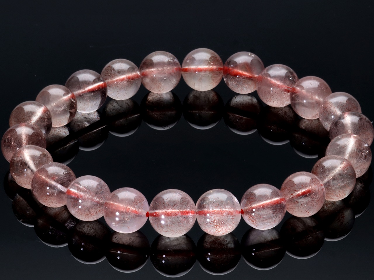 ��1��ʪ��Ķ�쥢���饹�������١��������ݶ̡������ե����󻺡�ŷ���Х֥쥹��å�/���ȥ��٥꡼�������ġ�Strawberry Quartz/���徽��/�饦���/��8mm/1�ܡ�ŷ����/�ѥ���ȡ���ۡڥ���ꥫ�ġ����󡦹��Ÿ�����������Ͻ�Ÿ���㤤�դ���