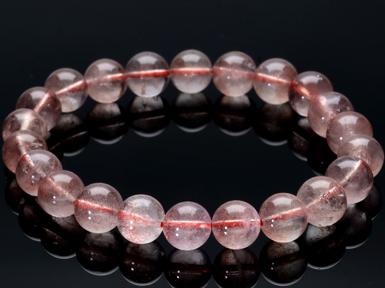 ��1��ʪ��Ķ�쥢���饹�������١��������ݶ̡������ե����󻺡�ŷ���Х֥쥹��å�/���ȥ��٥꡼�������ġ�Strawberry Quartz/���徽��/�饦���/��8mm/1�ܡ�ŷ����/�ѥ���ȡ���ۡڥ���ꥫ�ġ����󡦹��Ÿ�����������Ͻ�Ÿ���㤤�դ���