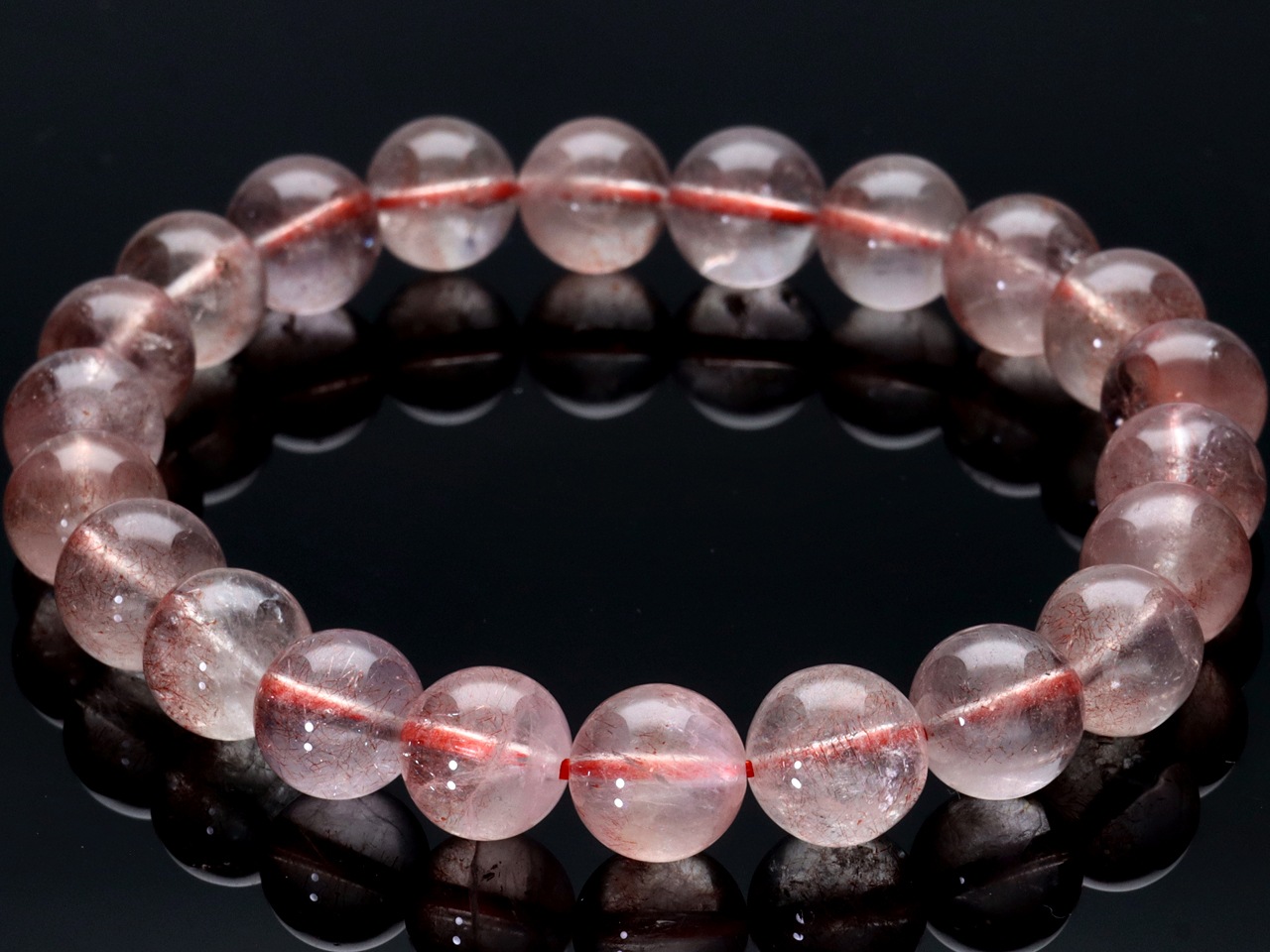 ��1��ʪ��Ķ�쥢���饹�������١��������ݶ̡������ե����󻺡�ŷ���Х֥쥹��å�/���ȥ��٥꡼�������ġ�Strawberry Quartz/���徽��/�饦���/��8mm/1�ܡ�ŷ����/�ѥ���ȡ���ۡڥ���ꥫ�ġ����󡦹��Ÿ�����������Ͻ�Ÿ���㤤�դ���