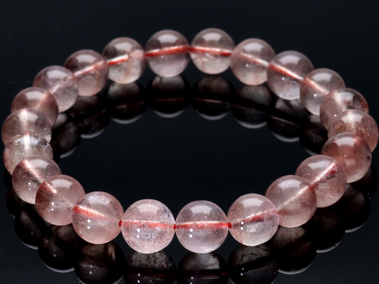 ��1��ʪ��Ķ�쥢���饹�������١��������ݶ̡������ե����󻺡�ŷ���Х֥쥹��å�/���ȥ��٥꡼�������ġ�Strawberry Quartz/���徽��/�饦���/��8mm/1�ܡ�ŷ����/�ѥ���ȡ���ۡڥ���ꥫ�ġ����󡦹��Ÿ�����������Ͻ�Ÿ���㤤�դ���