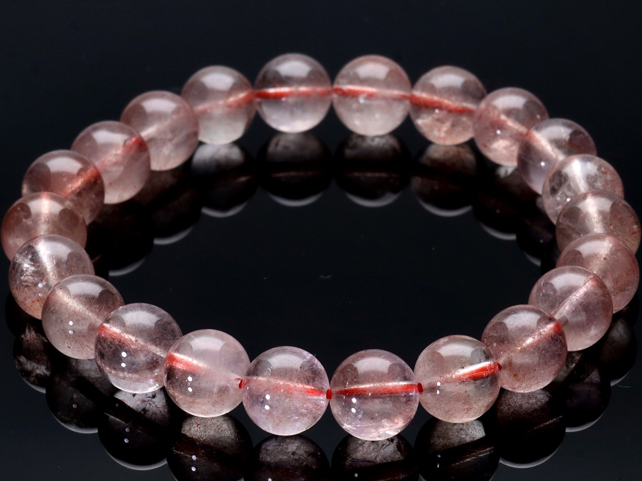 ��1��ʪ��Ķ�쥢���饹�������١��������ݶ̡������ե����󻺡�ŷ���Х֥쥹��å�/���ȥ��٥꡼�������ġ�Strawberry Quartz/���徽��/�饦���/��8mm/1�ܡ�ŷ����/�ѥ���ȡ���ۡڥ���ꥫ�ġ����󡦹��Ÿ�����������Ͻ�Ÿ���㤤�դ���