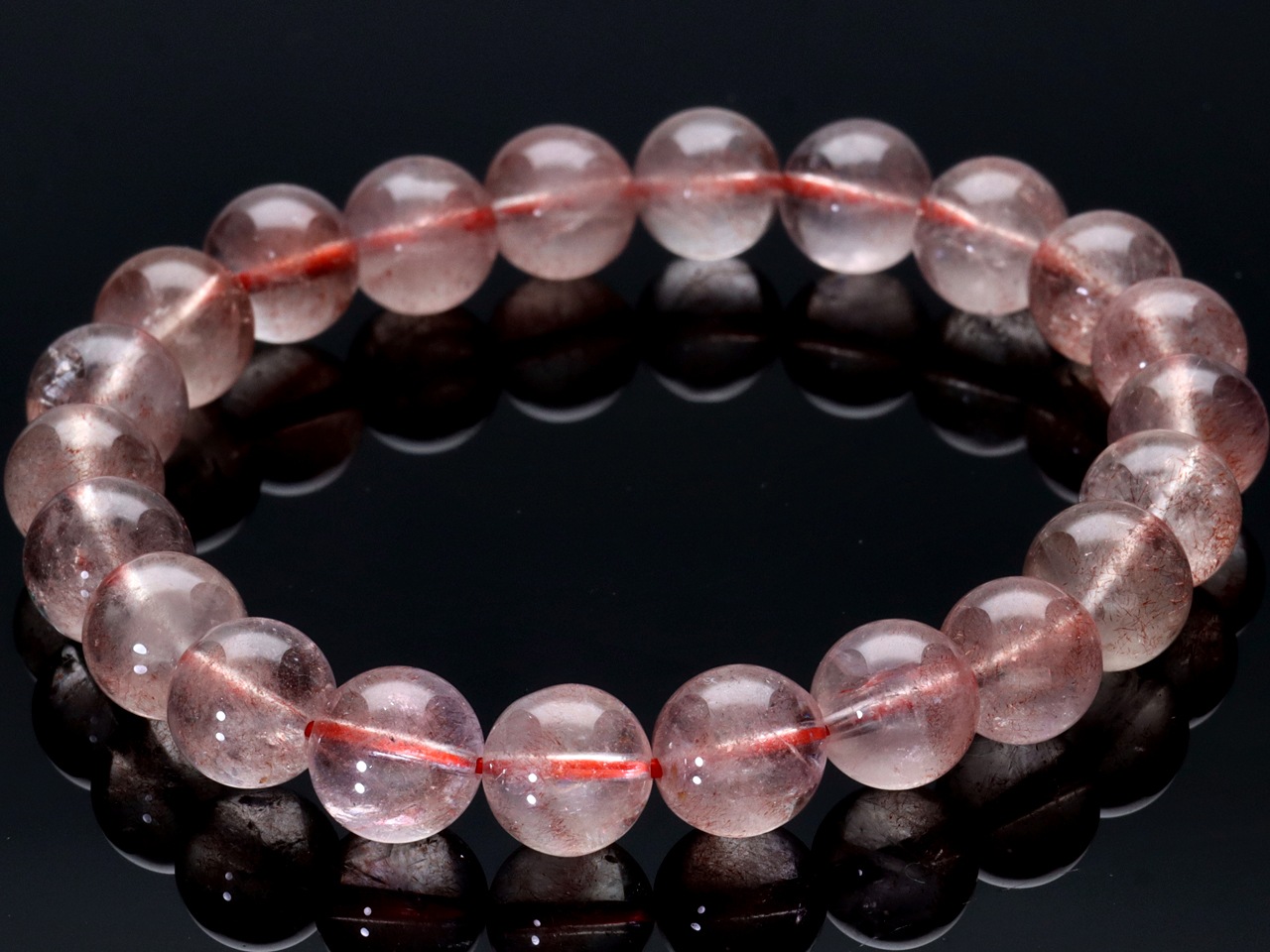 ��1��ʪ��Ķ�쥢���饹�������١��������ݶ̡������ե����󻺡�ŷ���Х֥쥹��å�/���ȥ��٥꡼�������ġ�Strawberry Quartz/���徽��/�饦���/��8mm/1�ܡ�ŷ����/�ѥ���ȡ���ۡڥ���ꥫ�ġ����󡦹��Ÿ�����������Ͻ�Ÿ���㤤�դ���