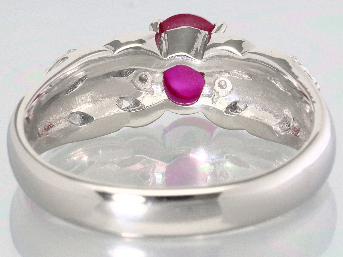 1点物】鑑別書付き☆世界四大宝石☆Pt900☆1.08ct☆カボションカット 