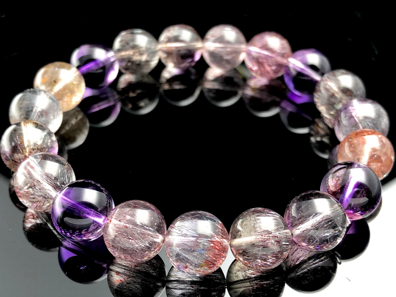 ��1��ʪ�ۥ֥饸�뻺��FA/ŷ���Х֥쥹��å�/�����ѡ����֥�(Super seven/��������åɥ��֥�)/�饦���/��10mm/1�ܡ�ŷ����/�ѥ���ȡ���ۡڥ���ꥫ�ġ����󡦹��Ÿ�����������Ͻ�Ÿ���㤤�դ���