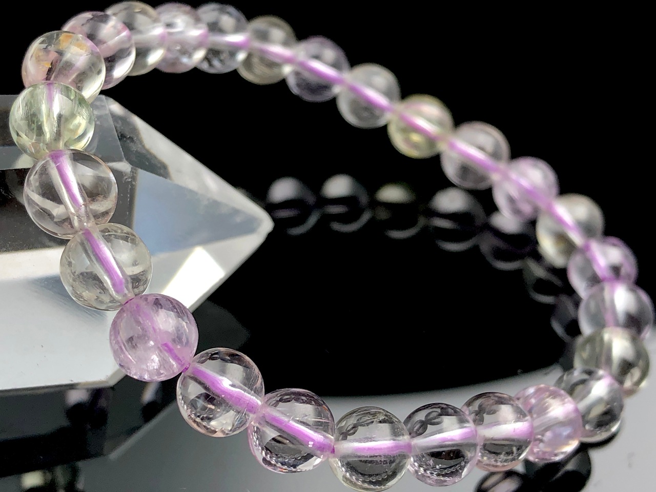 ��1��ʪ��FA��󥯡�������Ʃ�������饤��å��ԥ󥯡�ŷ���Х֥쥹��å�/����ĥ����ȡ�Kunzite/�ꥷ�����С�/�饦���/��6mm/1�ܡ�ŷ����/�ѥ���ȡ���ۡڥ���ꥫ�ġ����󡦹��Ÿ�����������Ͻ�Ÿ���㤤�դ���