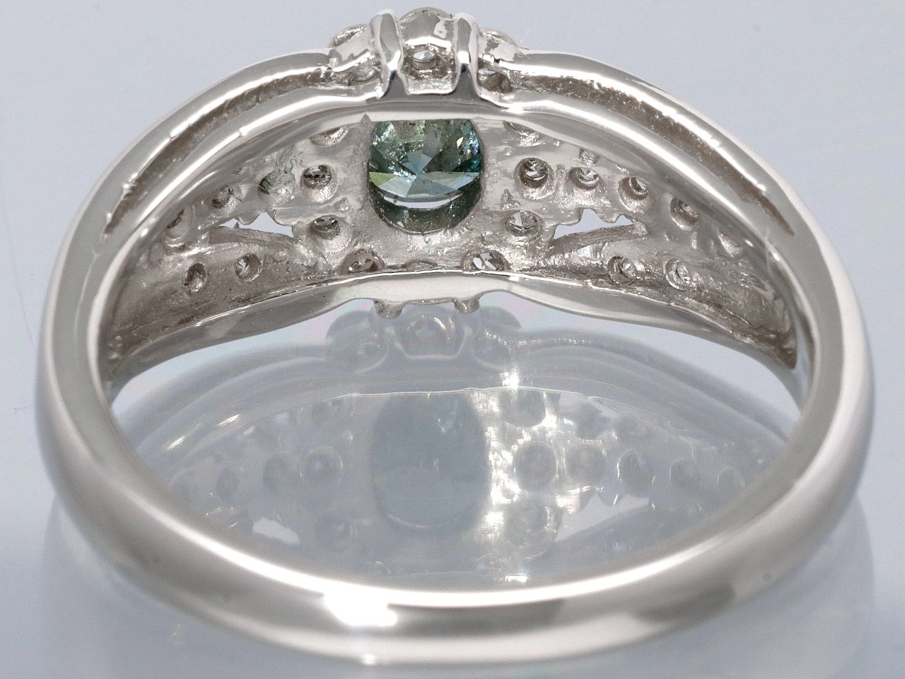 1点物】鑑別書付き☆世界四大宝石☆Pt900☆0.348ct☆ラウンド 