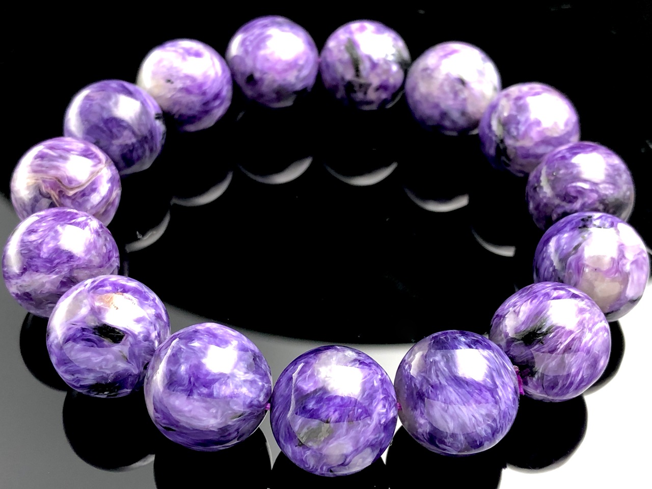 ��1��ʪ����������ҡ���󥰥��ȡ��������������ŷ���Х֥쥹��å�/����������ȡʥ������/Charoite��/�饦���/��15mm/1�ܡ�ŷ����/�ѥ���ȡ���ۡڥ���ꥫ�ġ����󡦹��Ÿ�����������Ͻ�Ÿ���㤤�դ���