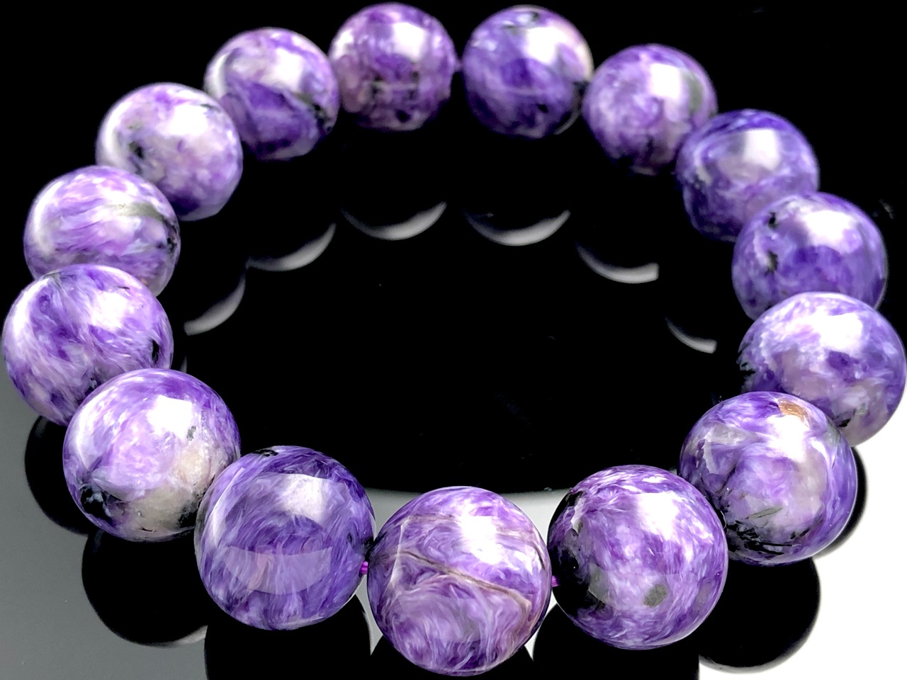 ��1��ʪ����������ҡ���󥰥��ȡ��������������ŷ���Х֥쥹��å�/����������ȡʥ������/Charoite��/�饦���/��15mm/1�ܡ�ŷ����/�ѥ���ȡ���ۡڥ���ꥫ�ġ����󡦹��Ÿ�����������Ͻ�Ÿ���㤤�դ���